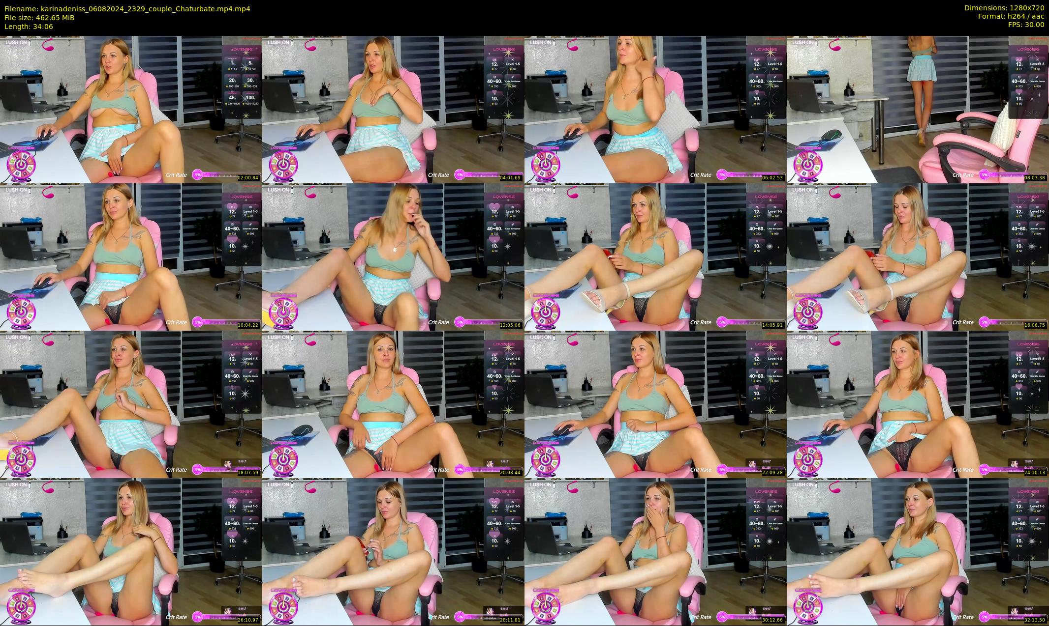 karinadeniss — 35 minute Chaturbate couple cam show recording, 720p, Aug 6, 2024