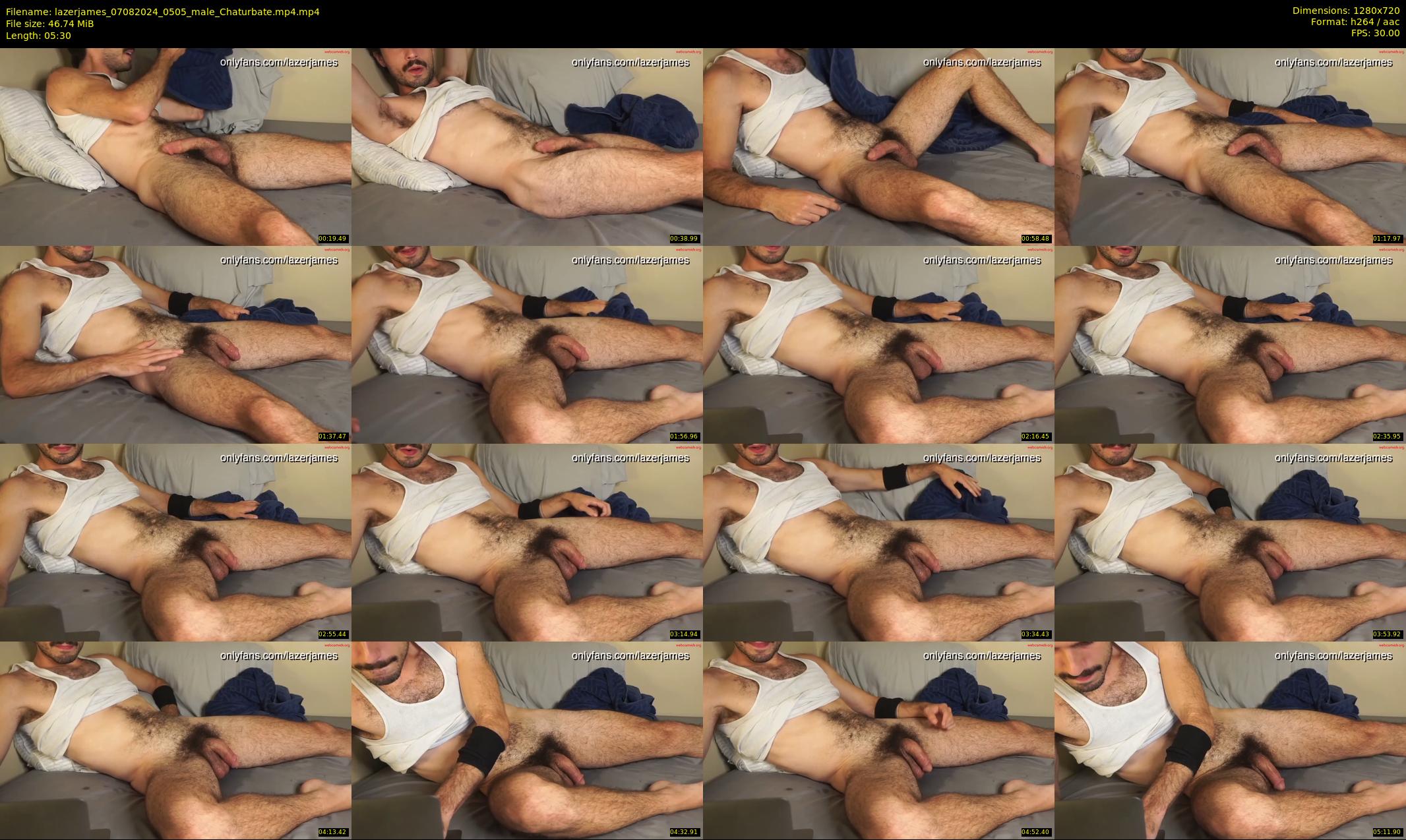 lazerjames — 6 minute Chaturbate male cam show recording, 720p, Aug 7, 2024