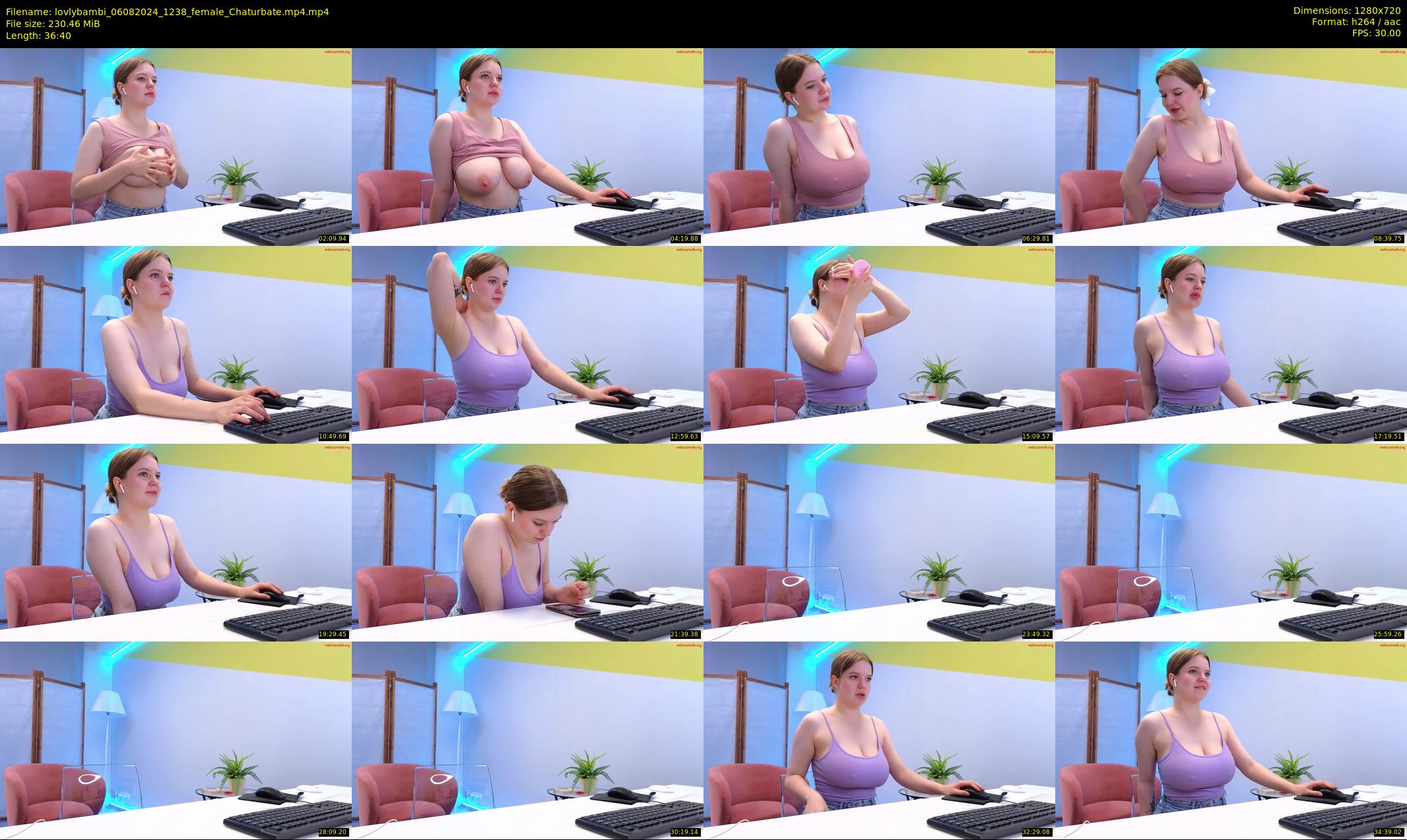 lovlybambi — 37 minute Chaturbate female cam show recording, 720p, Aug 6, 2024