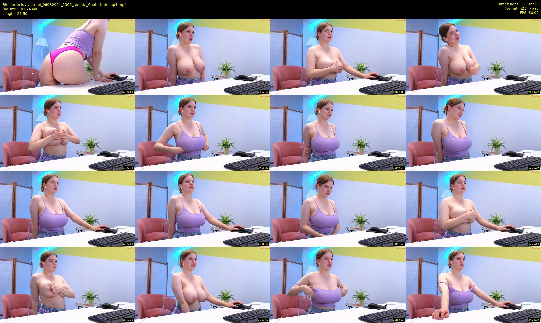 lovlybambi — 26 minute Chaturbate female cam show recording, 720p, Aug 6, 2024