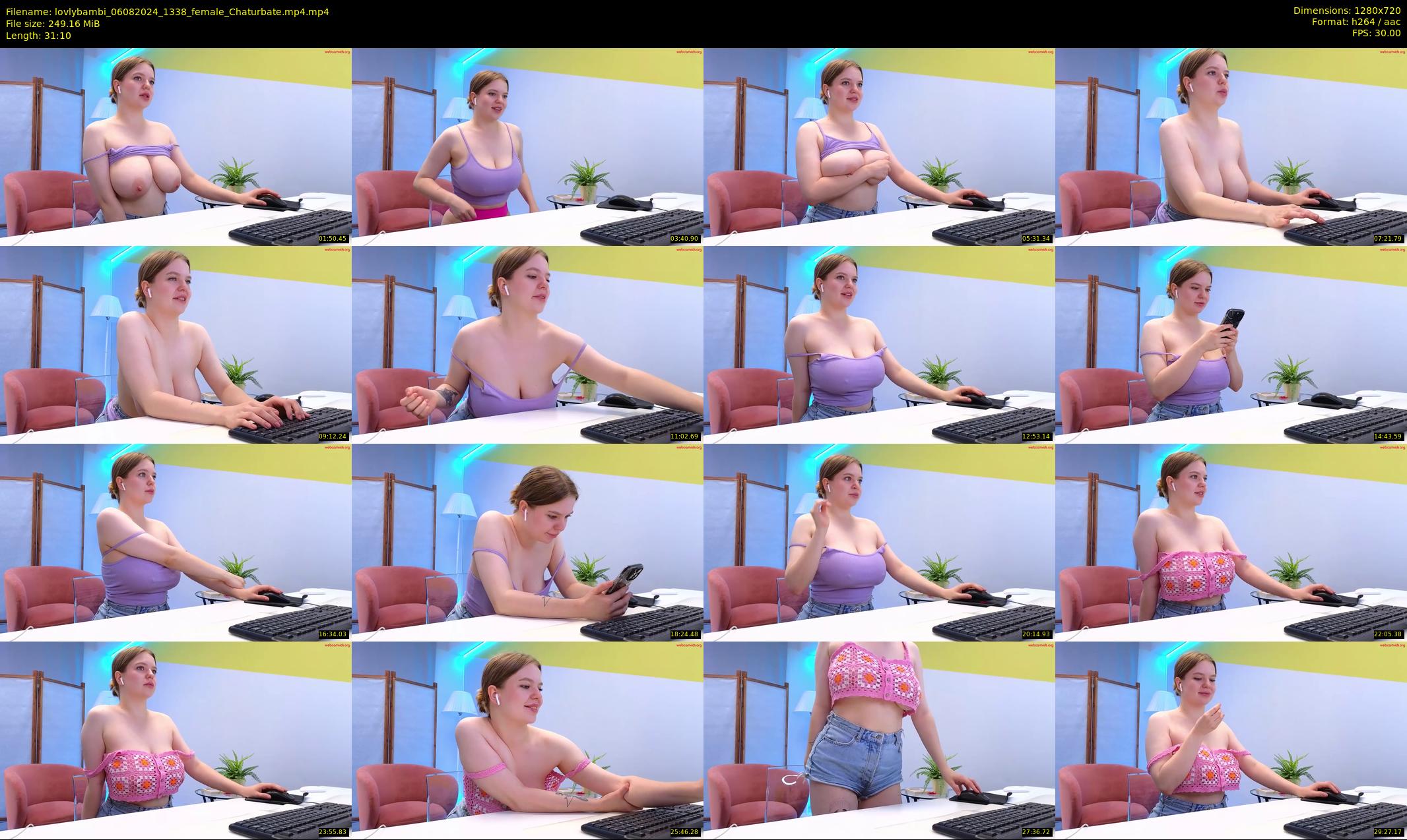 lovlybambi — 32 minute Chaturbate female cam show recording, 720p, Aug 6, 2024