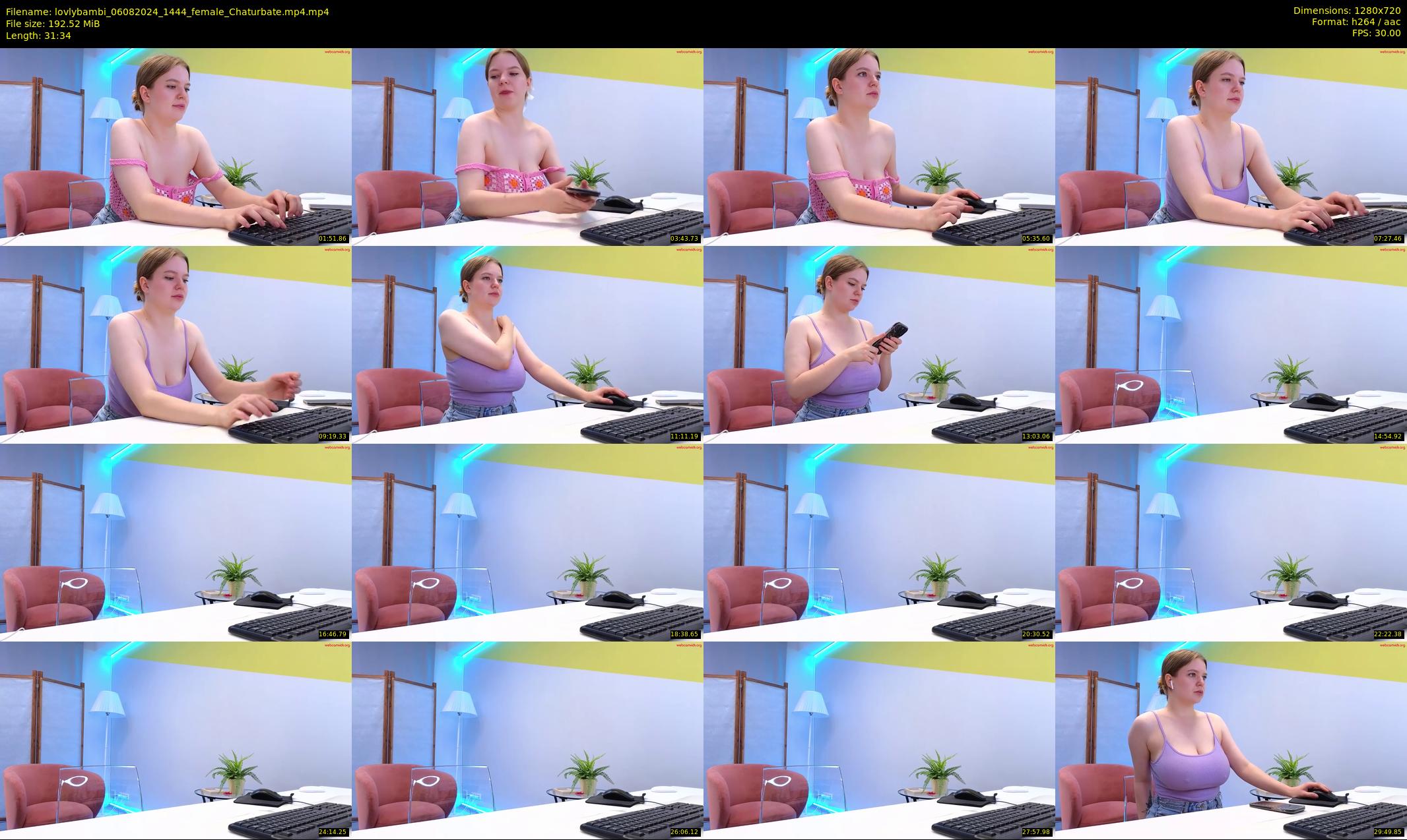 lovlybambi — 32 minute Chaturbate female cam show recording, 720p, Aug 6, 2024