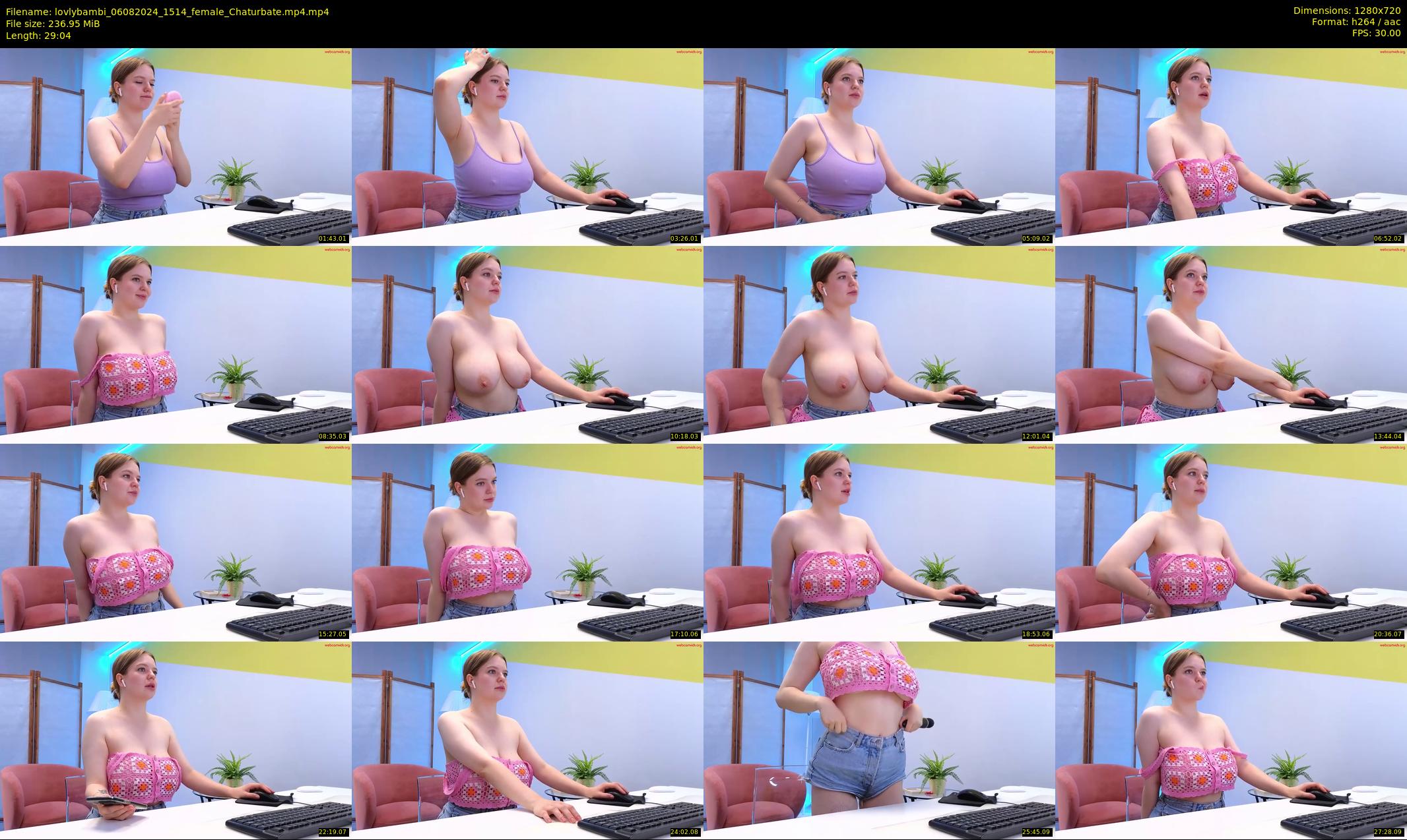 lovlybambi — 30 minute Chaturbate female cam show recording, 720p, Aug 6, 2024