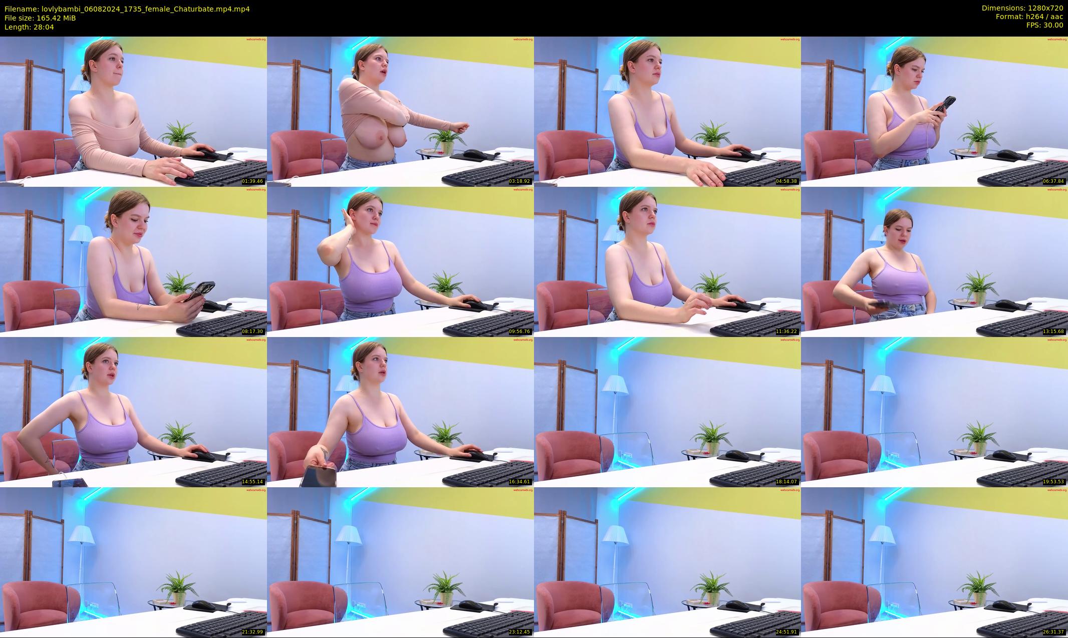 lovlybambi — 29 minute Chaturbate female cam show recording, 720p, Aug 6, 2024