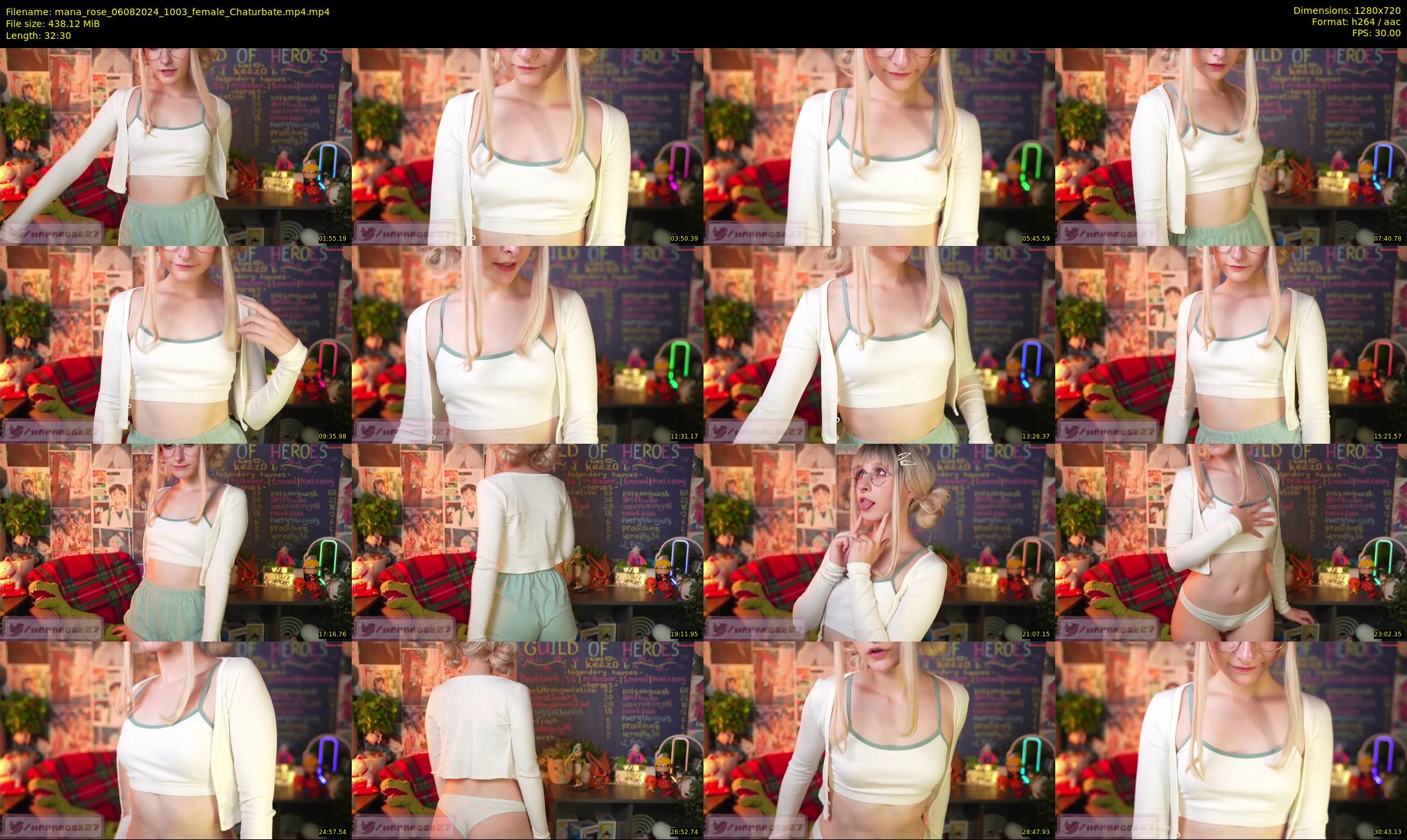 mana_rose — 33 minute Chaturbate female cam show recording, 720p, Aug 6, 2024