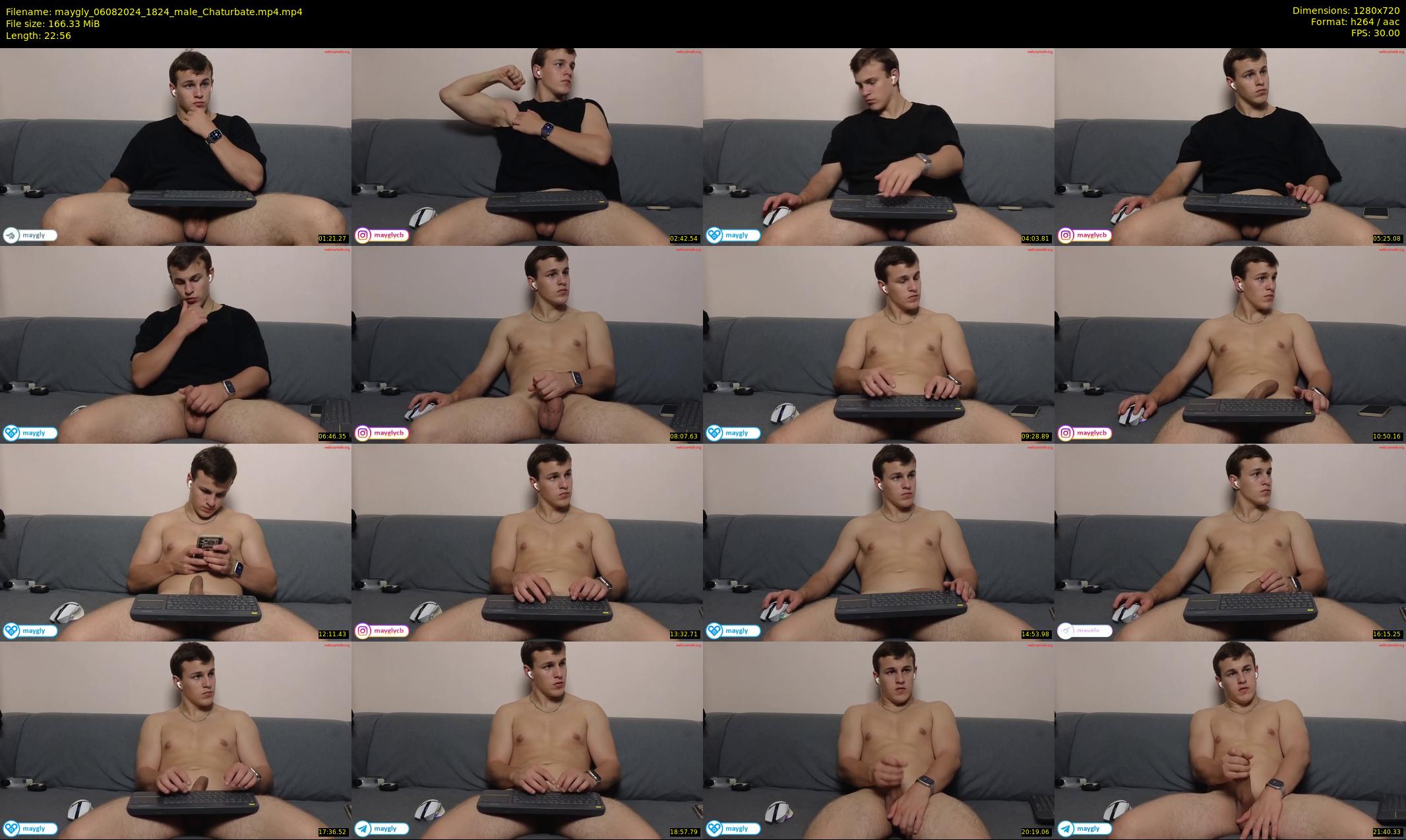 maygly — 23 minute Chaturbate male cam show recording, 720p, Aug 6, 2024