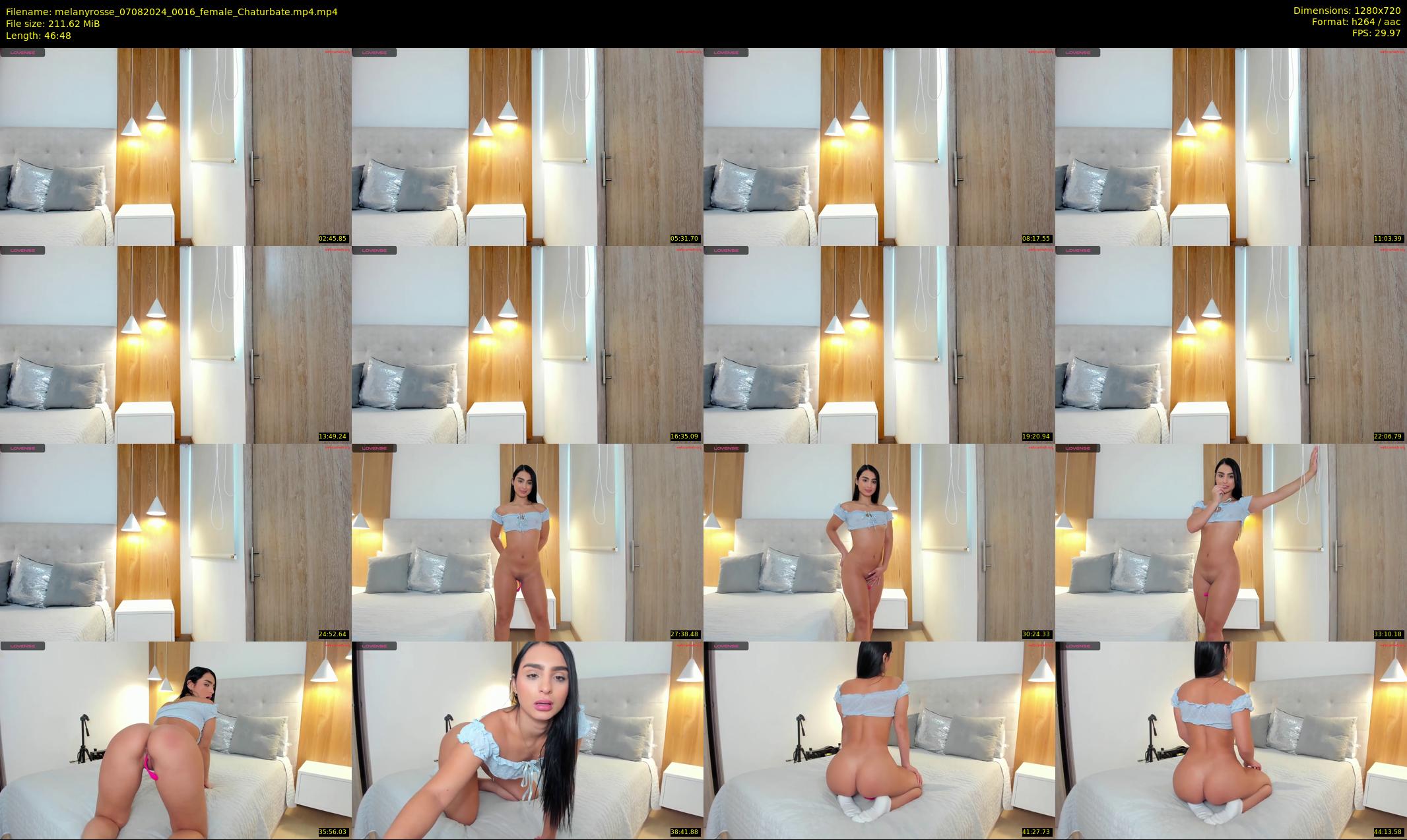 melanyrosse — 47 minute Chaturbate female cam show recording, 720p, Aug 7, 2024