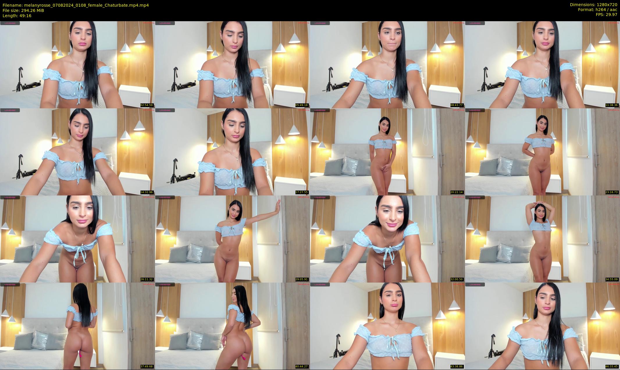 melanyrosse — 50 minute Chaturbate female cam show recording, 720p, Aug 7, 2024