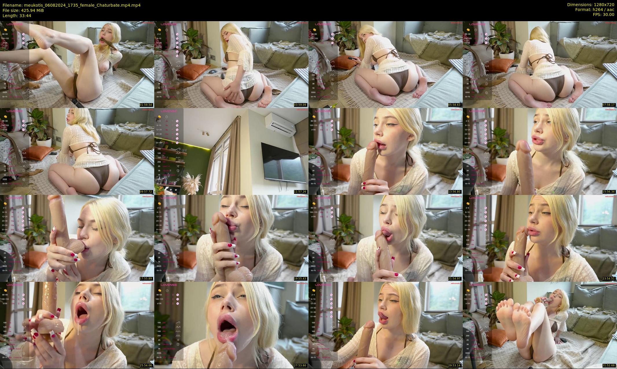 meukotis — 34 minute Chaturbate female cam show recording, 720p, Aug 6, 2024