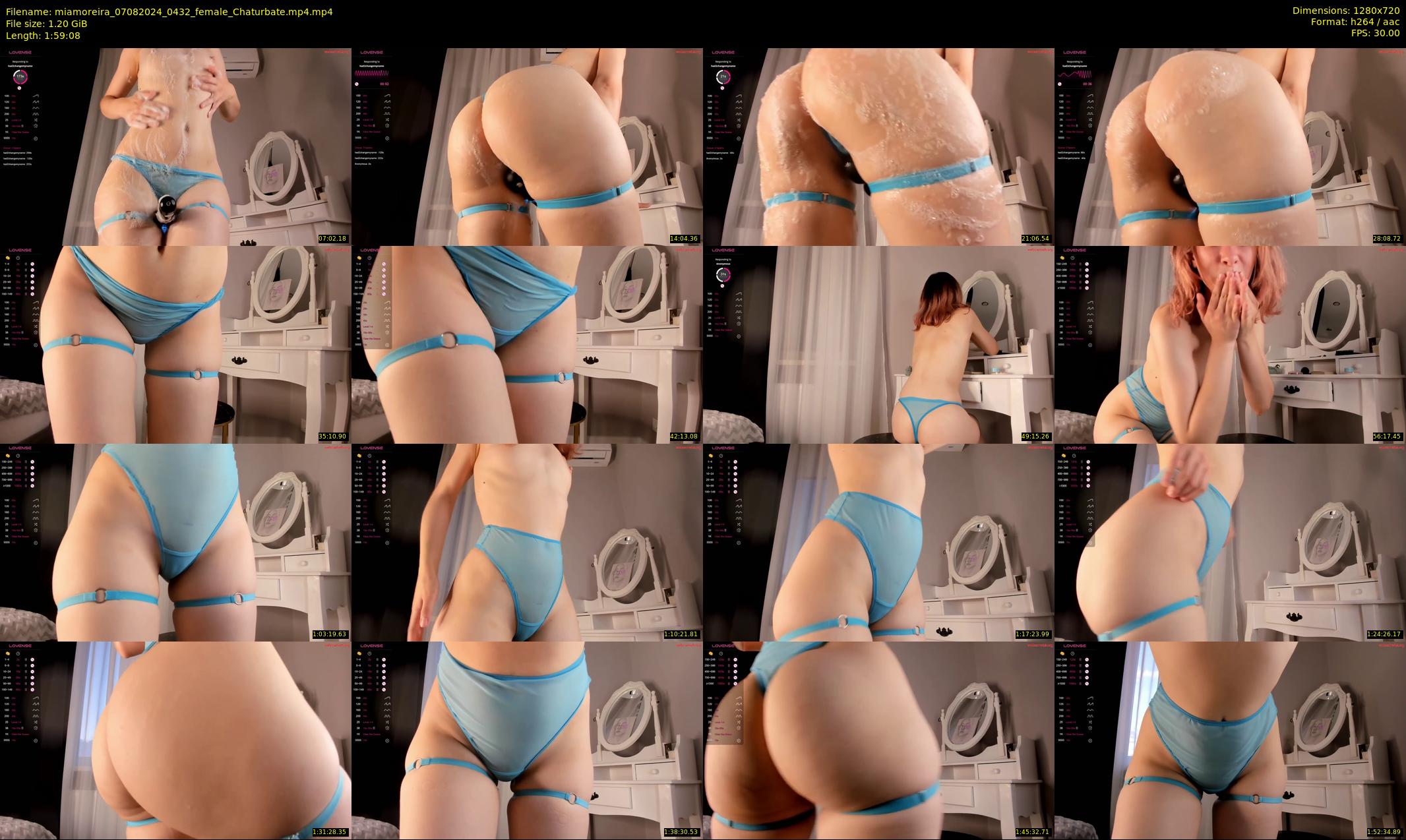 miamoreira — 120 minute Chaturbate female cam show recording, 720p, Aug 7, 2024