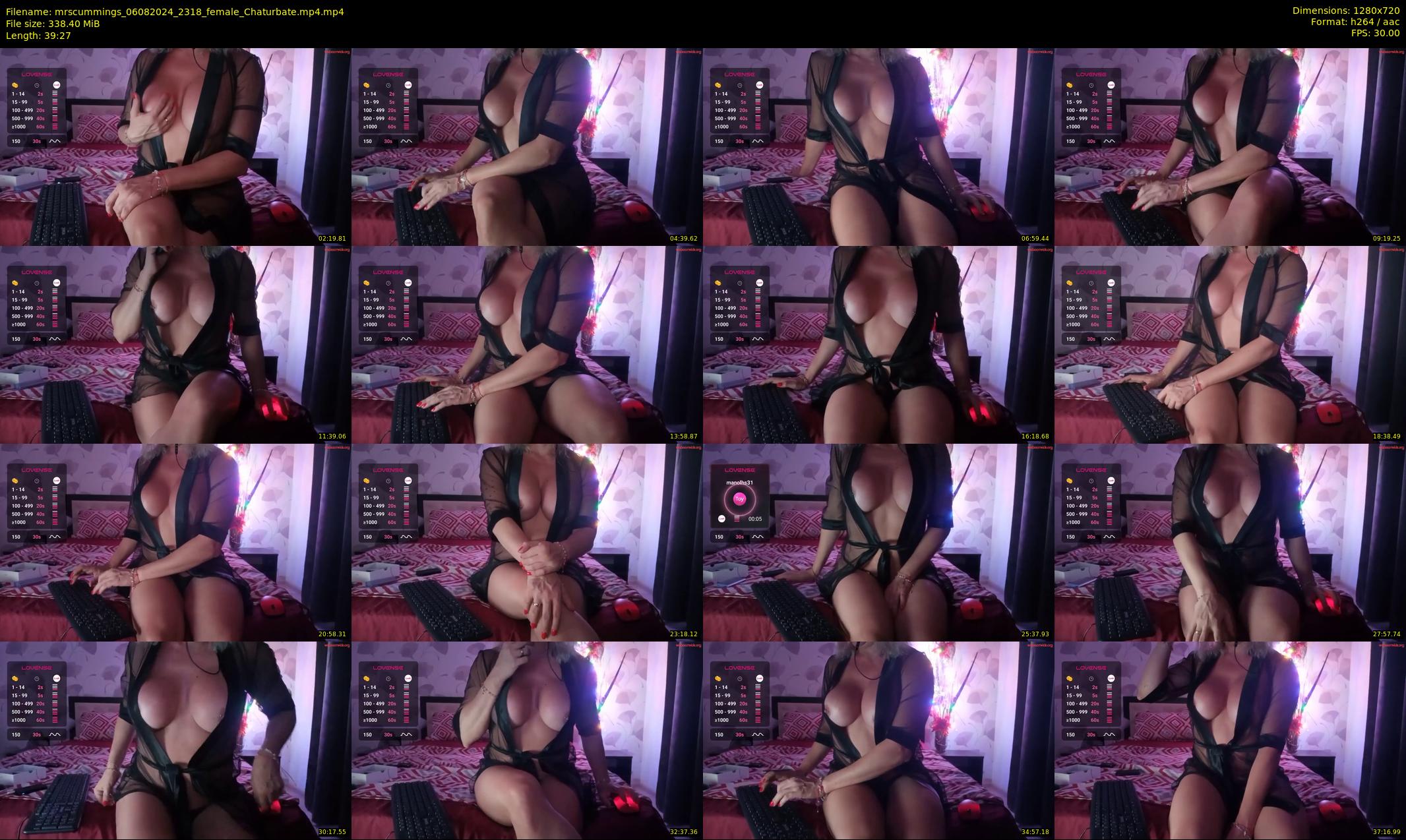 mrscummings — 40 minute Chaturbate female cam show recording, 720p, Aug 6, 2024