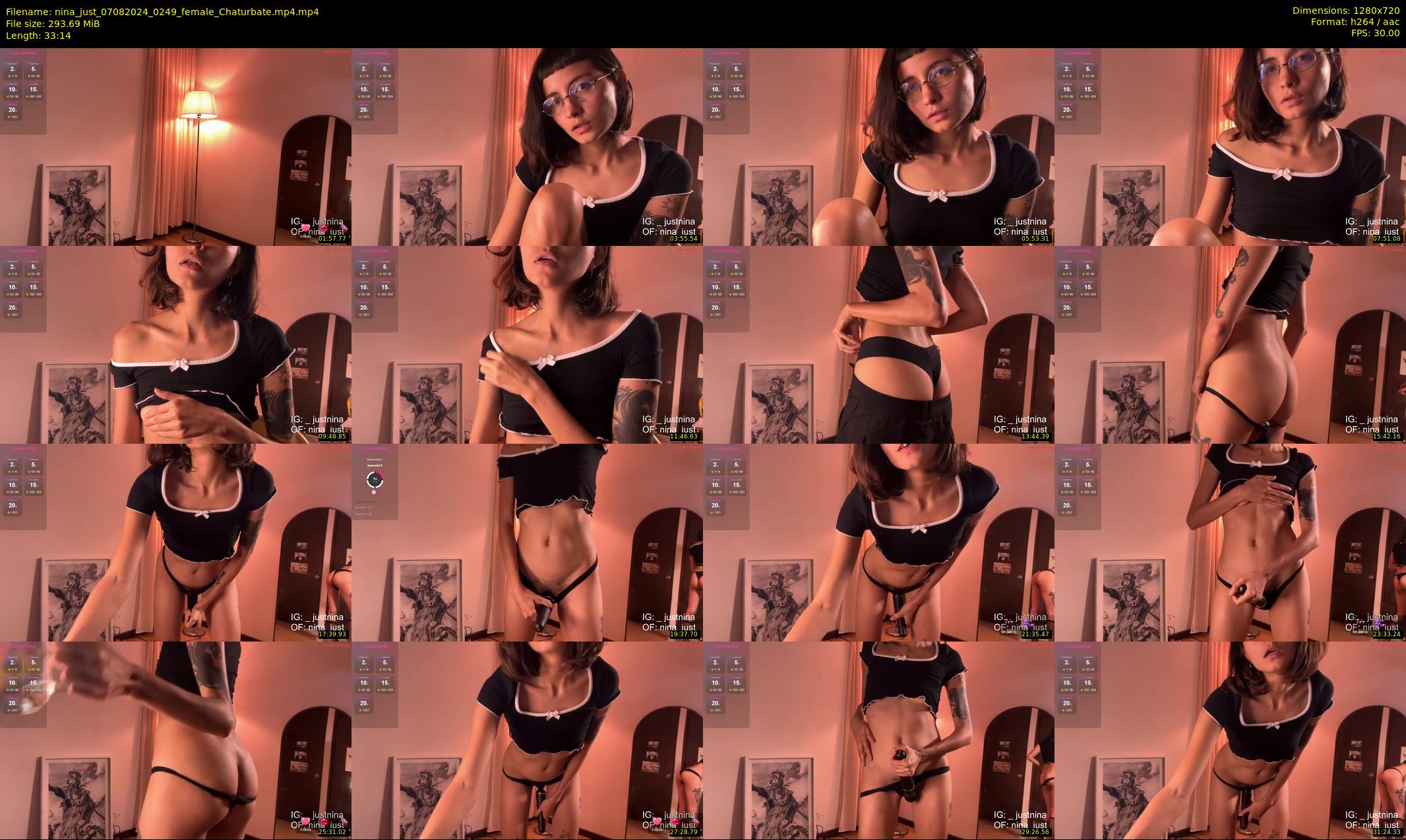 nina_just — 34 minute Chaturbate female cam show recording, 720p, Aug 7, 2024