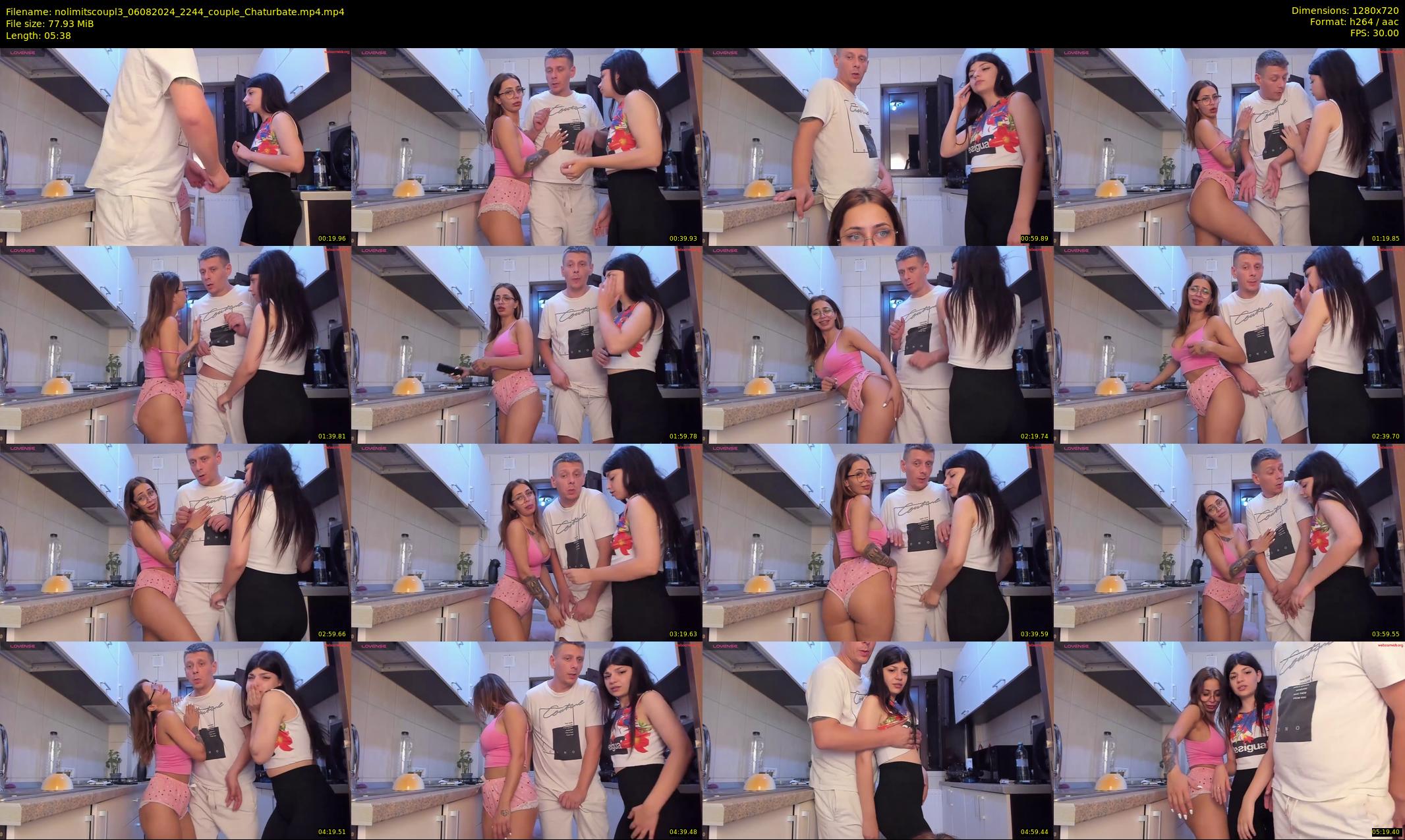 nolimitscoupl3 — 6 minute Chaturbate couple cam show recording, 720p, Aug 6, 2024