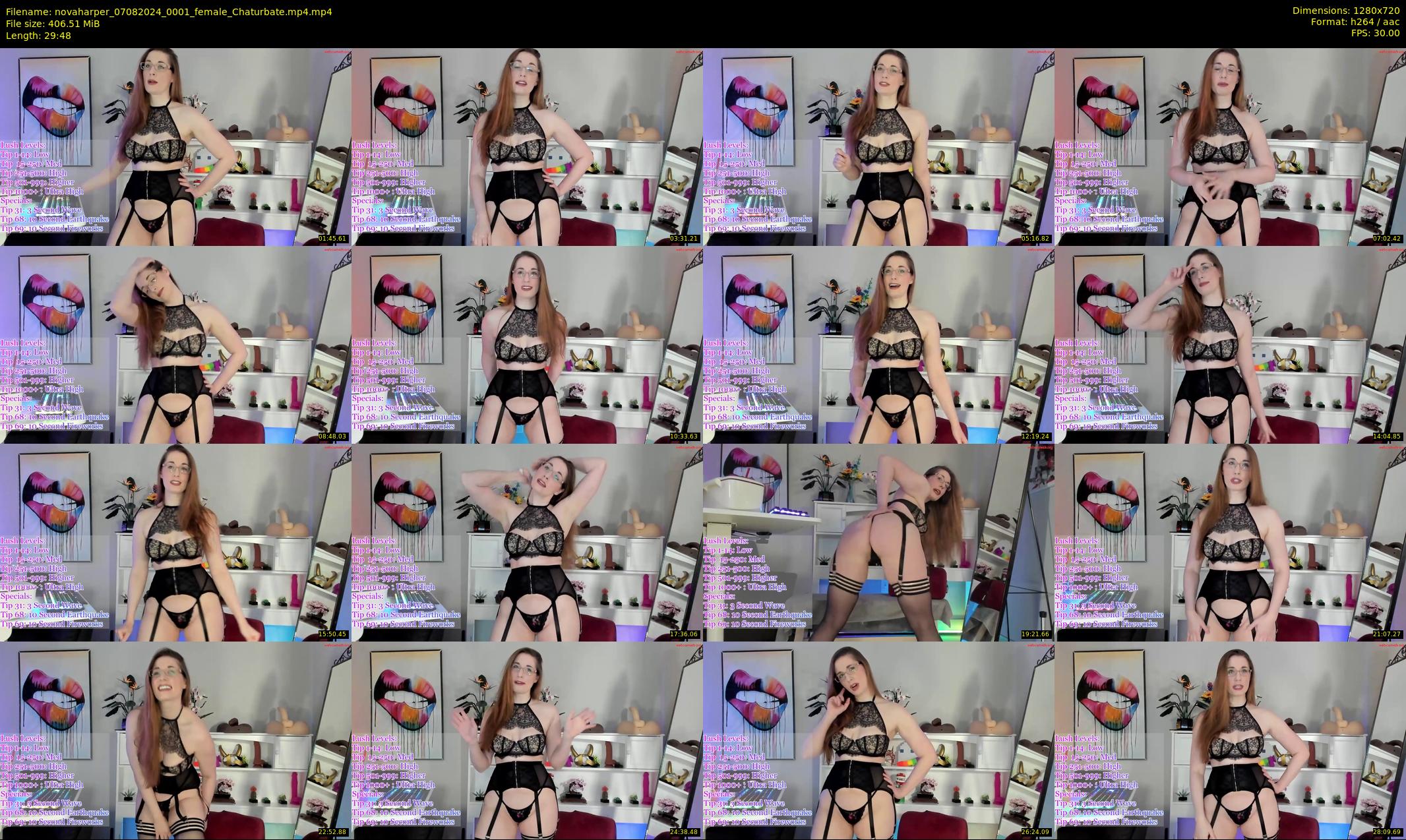 novaharper — 30 minute Chaturbate female cam show recording, 720p, Aug 7, 2024