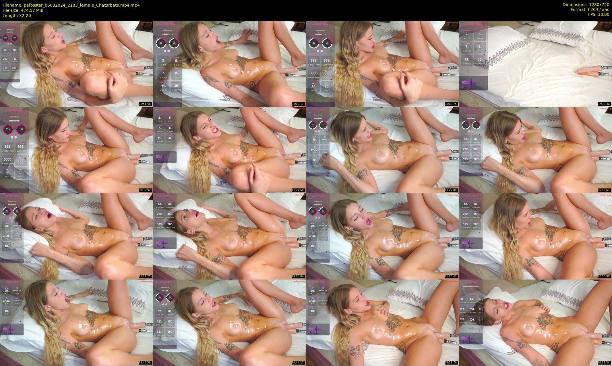 pafosstar — 33 minute Chaturbate female cam show recording, 720p, Aug 6, 2024