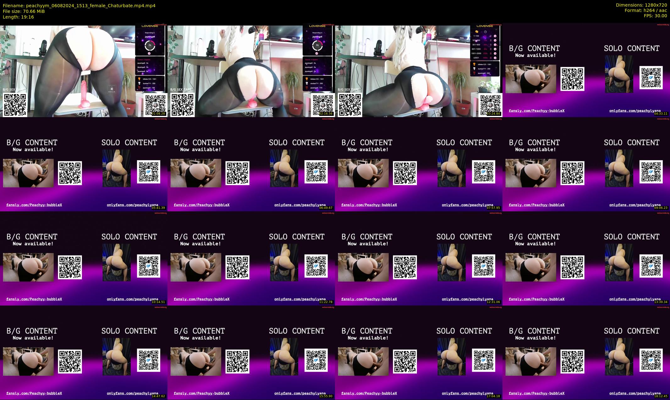 peachyym — 20 minute Chaturbate female cam show recording, 720p, Aug 6, 2024