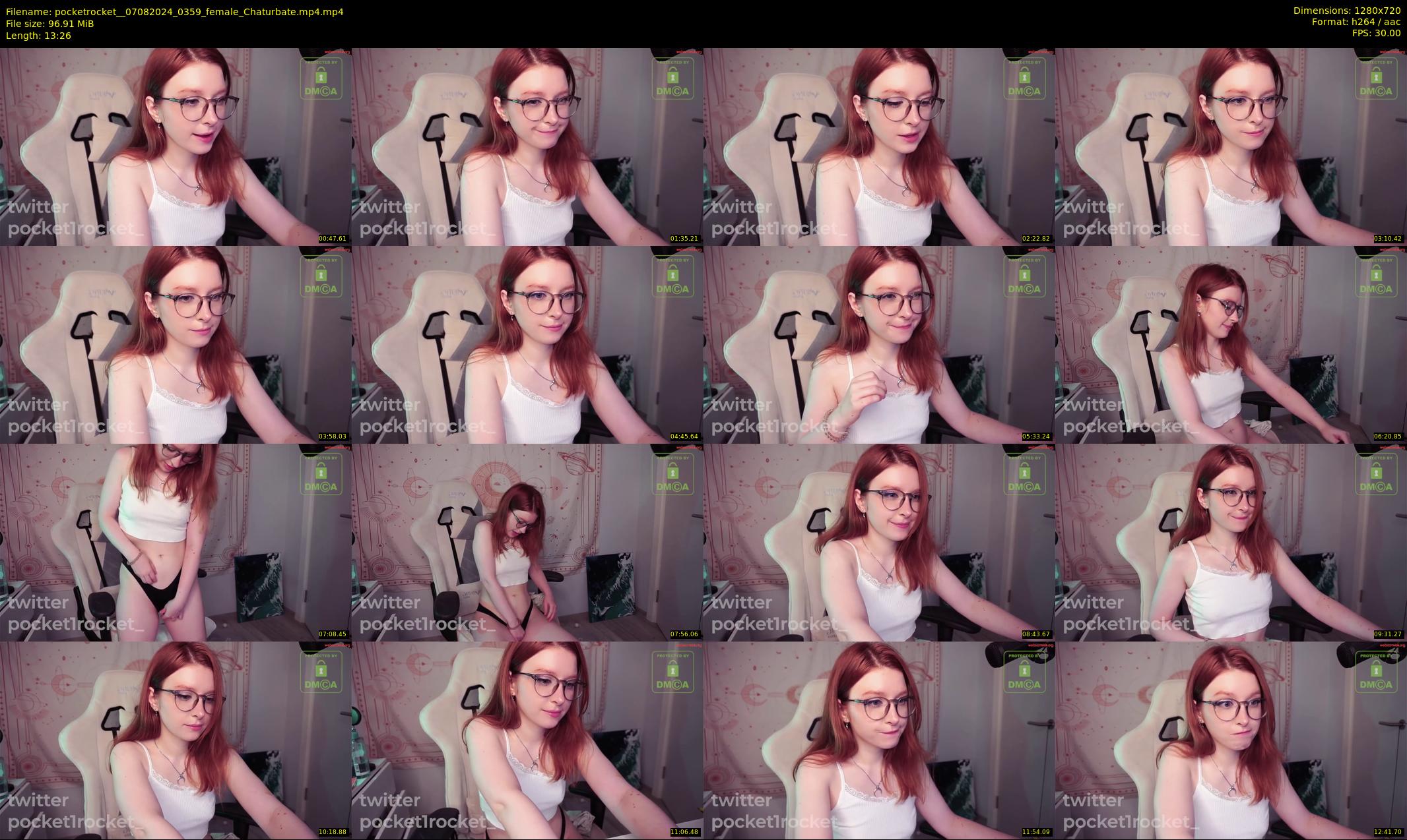 pocketrocket_ — 14 minute Chaturbate female cam show recording, 720p, Aug 7, 2024