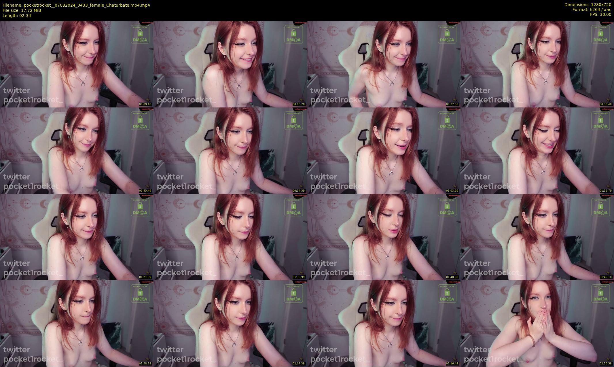 pocketrocket_ — 3 minute Chaturbate female cam show recording, 720p, Aug 7, 2024
