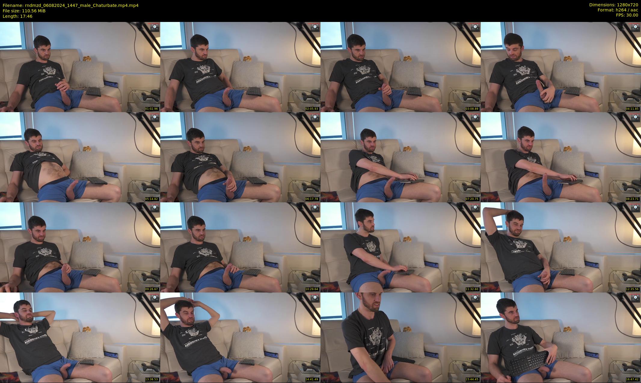 rndmzd — 18 minute Chaturbate male cam show recording, 720p, Aug 6, 2024