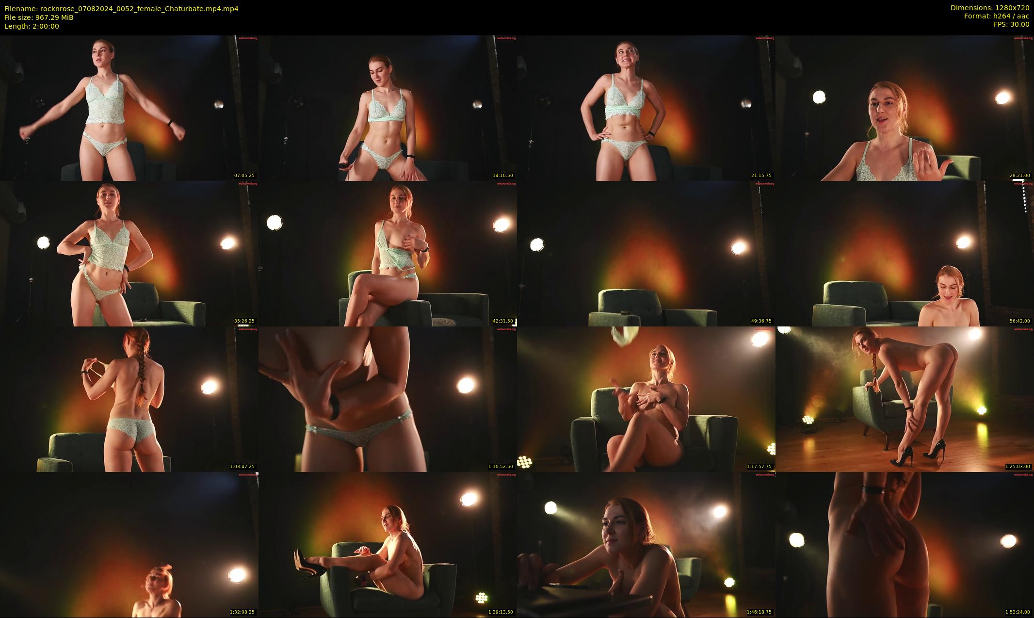 rocknrose — 120 minute Chaturbate female cam show recording, 720p, Aug 7, 2024