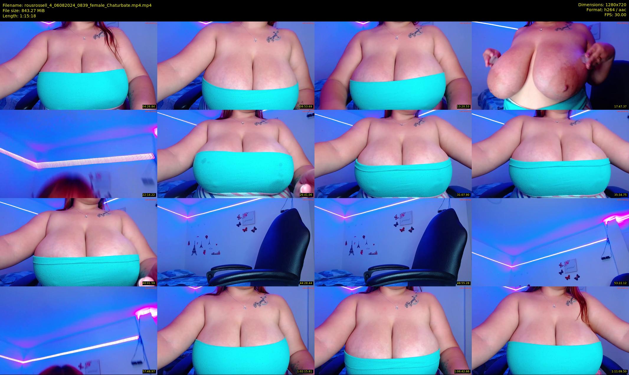 rousrossell_4 — 76 minute Chaturbate female cam show recording, 720p, Aug 6, 2024