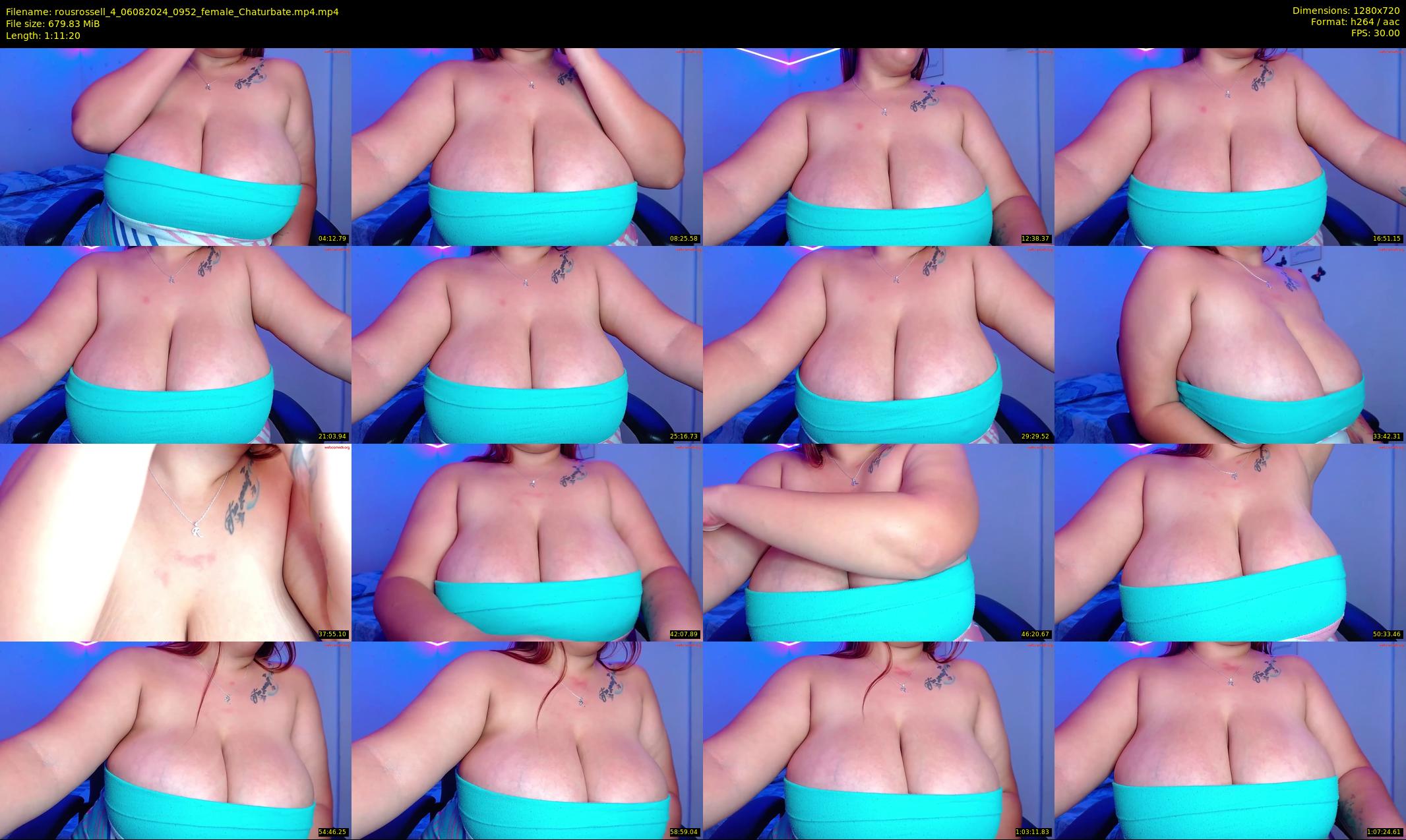 rousrossell_4 — 72 minute Chaturbate female cam show recording, 720p, Aug 6, 2024