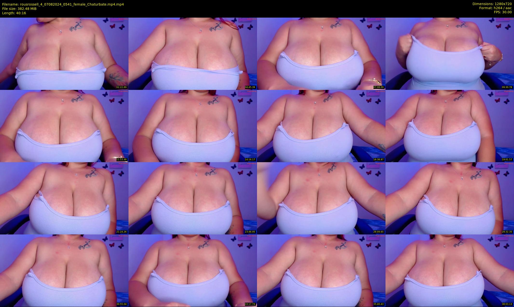 rousrossell_4 — 41 minute Chaturbate female cam show recording, 720p, Aug 7, 2024