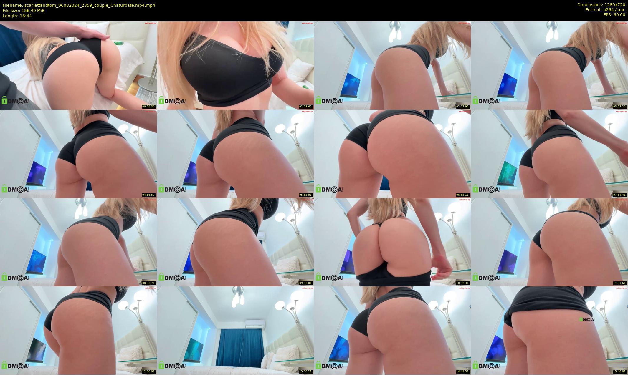 scarlettandtom — 17 minute Chaturbate couple cam show recording, 720p, Aug 6, 2024