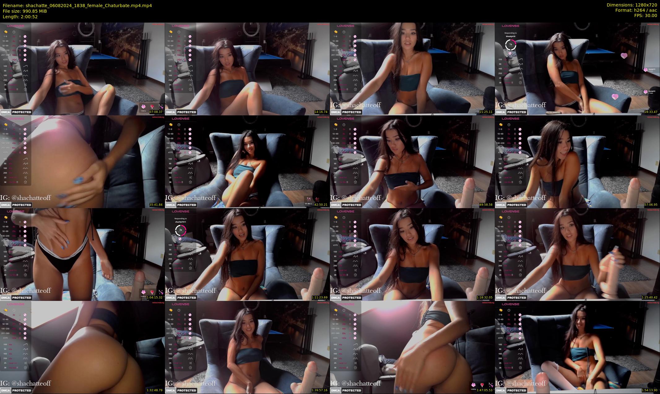 shachatte — 121 minute Chaturbate couple cam show recording, 720p, Aug 6, 2024