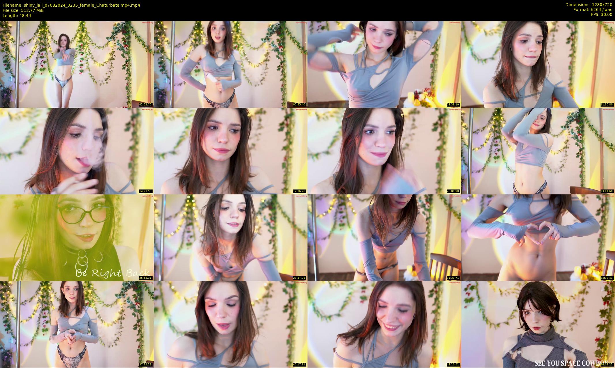 shiny_jail — 49 minute Chaturbate female cam show recording, 720p, Aug 7, 2024