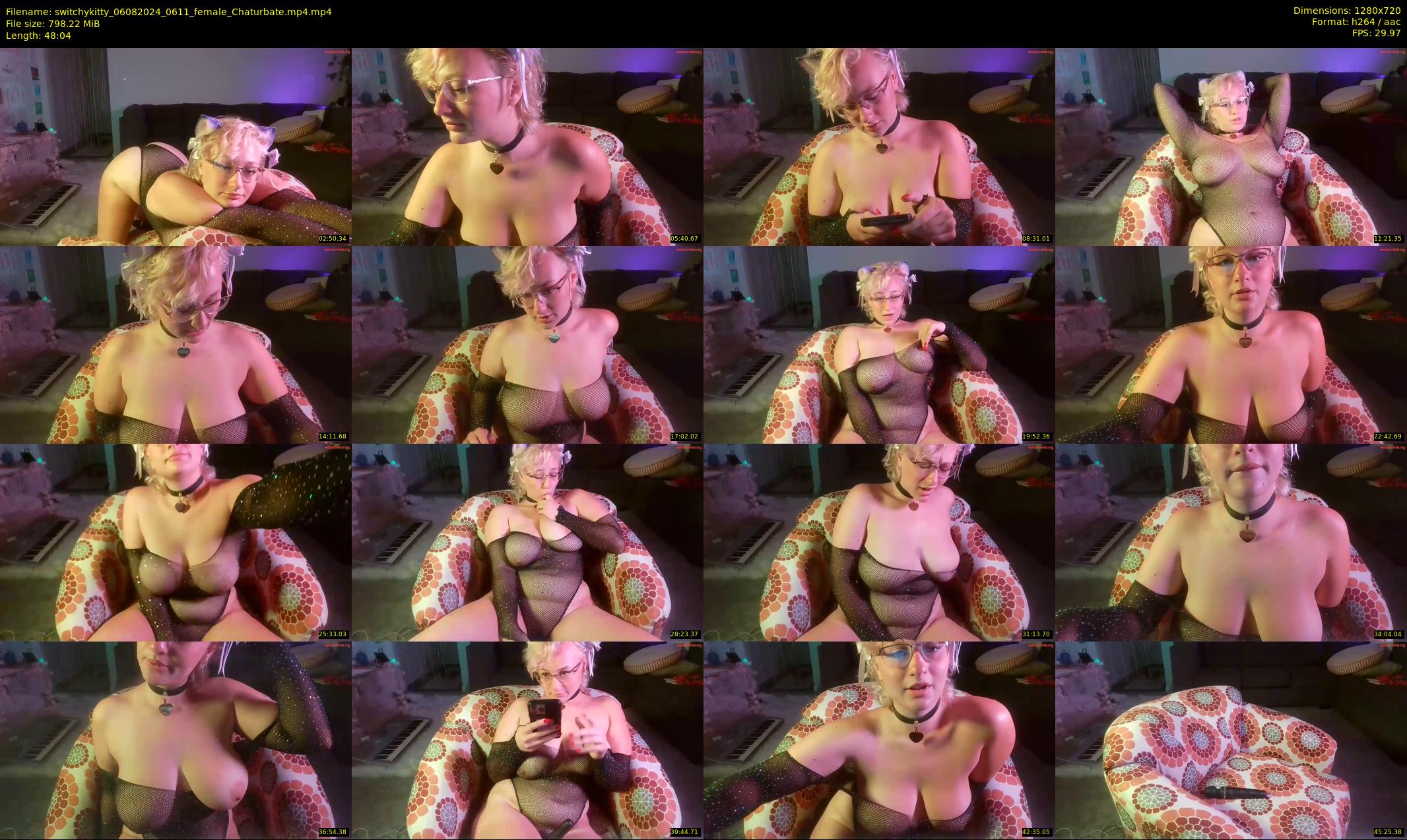 switchykitty — 49 minute Chaturbate female cam show recording, 720p, Aug 6, 2024