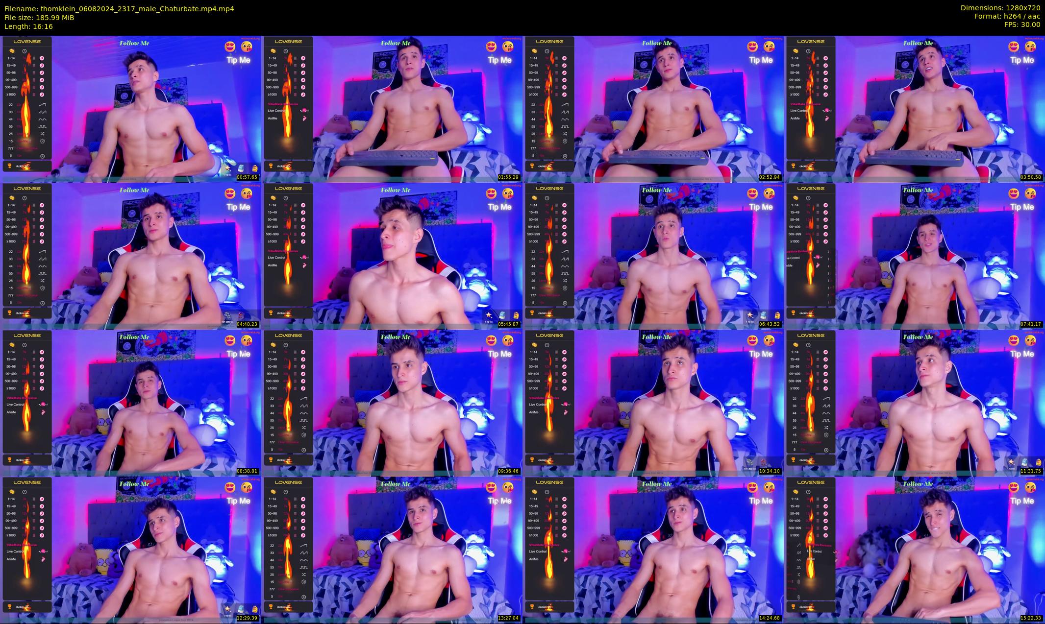 thomklein — 17 minute Chaturbate male cam show recording, 720p, Aug 6, 2024