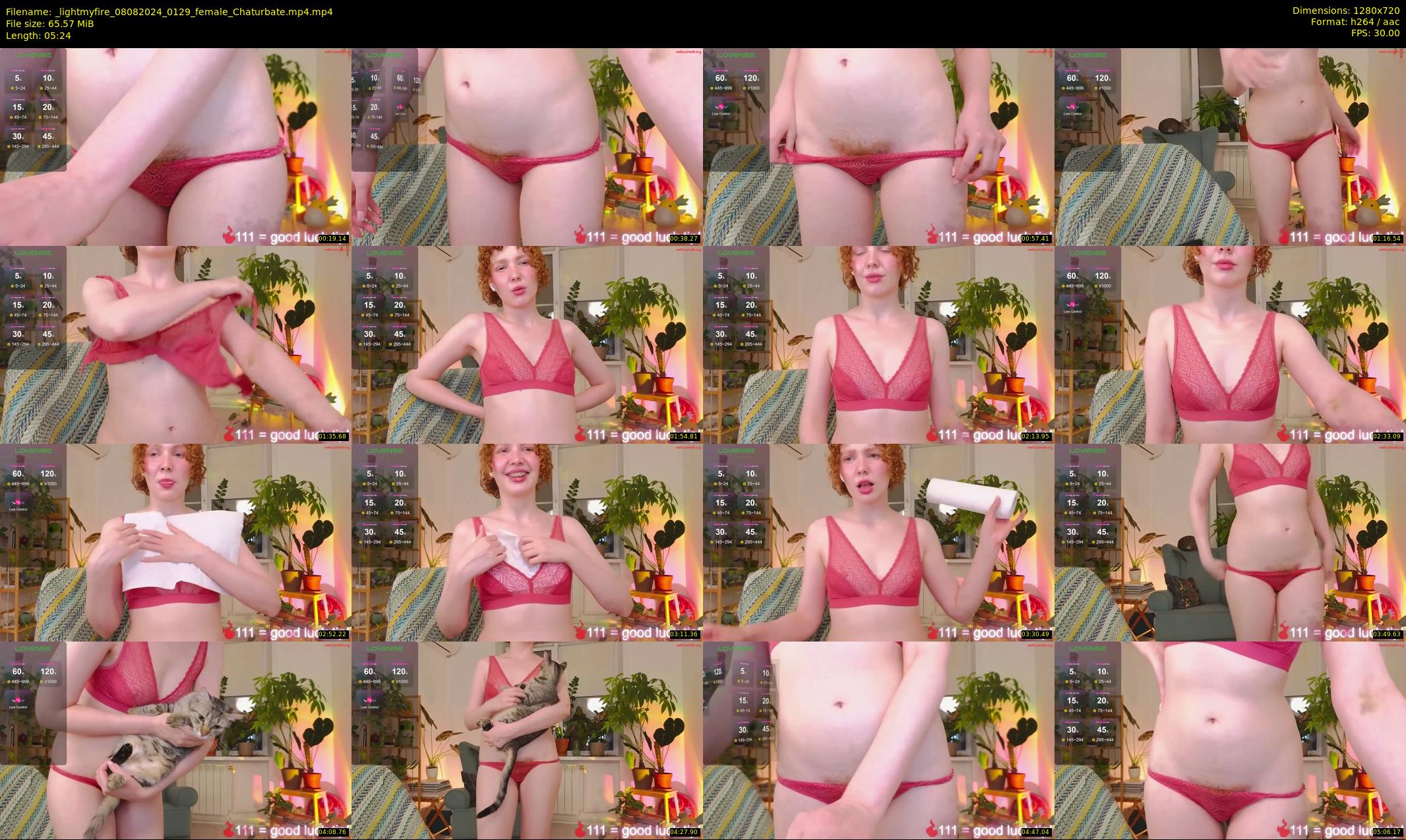 _lightmyfire — 6 minute Chaturbate female cam show recording, 720p, Aug 8, 2024
