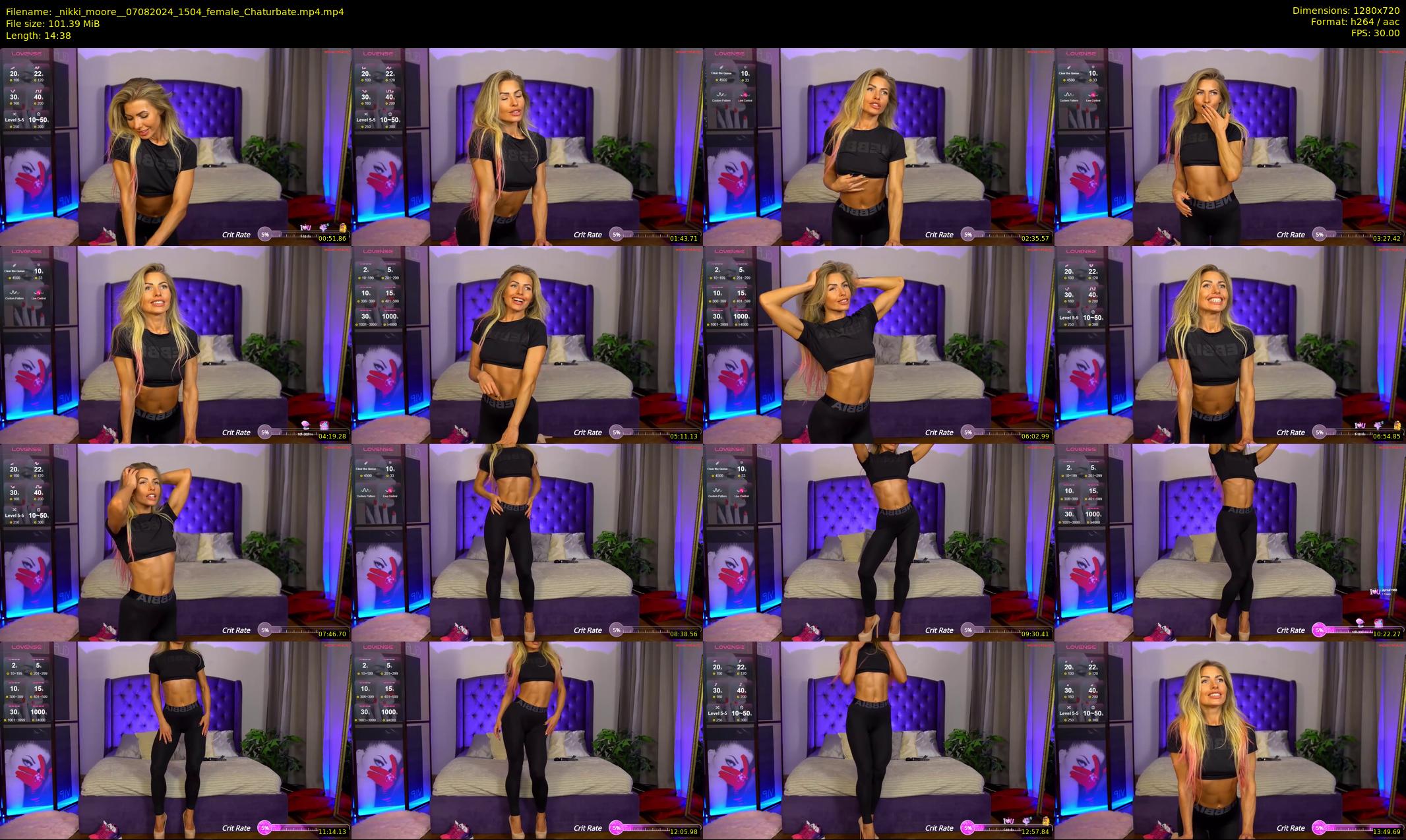_nikki_moore_ — 15 minute Chaturbate female cam show recording, 720p, Aug 7, 2024