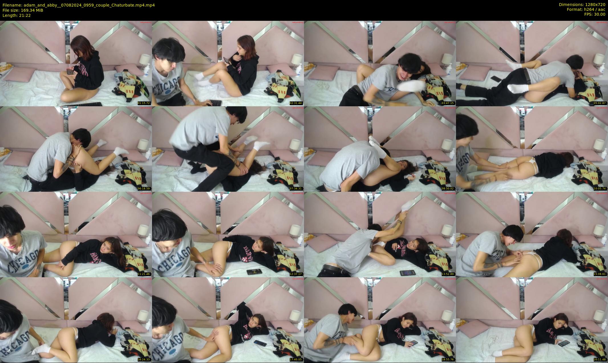 adam_and_abby_ — 22 minute Chaturbate couple cam show recording, 720p, Aug 7, 2024