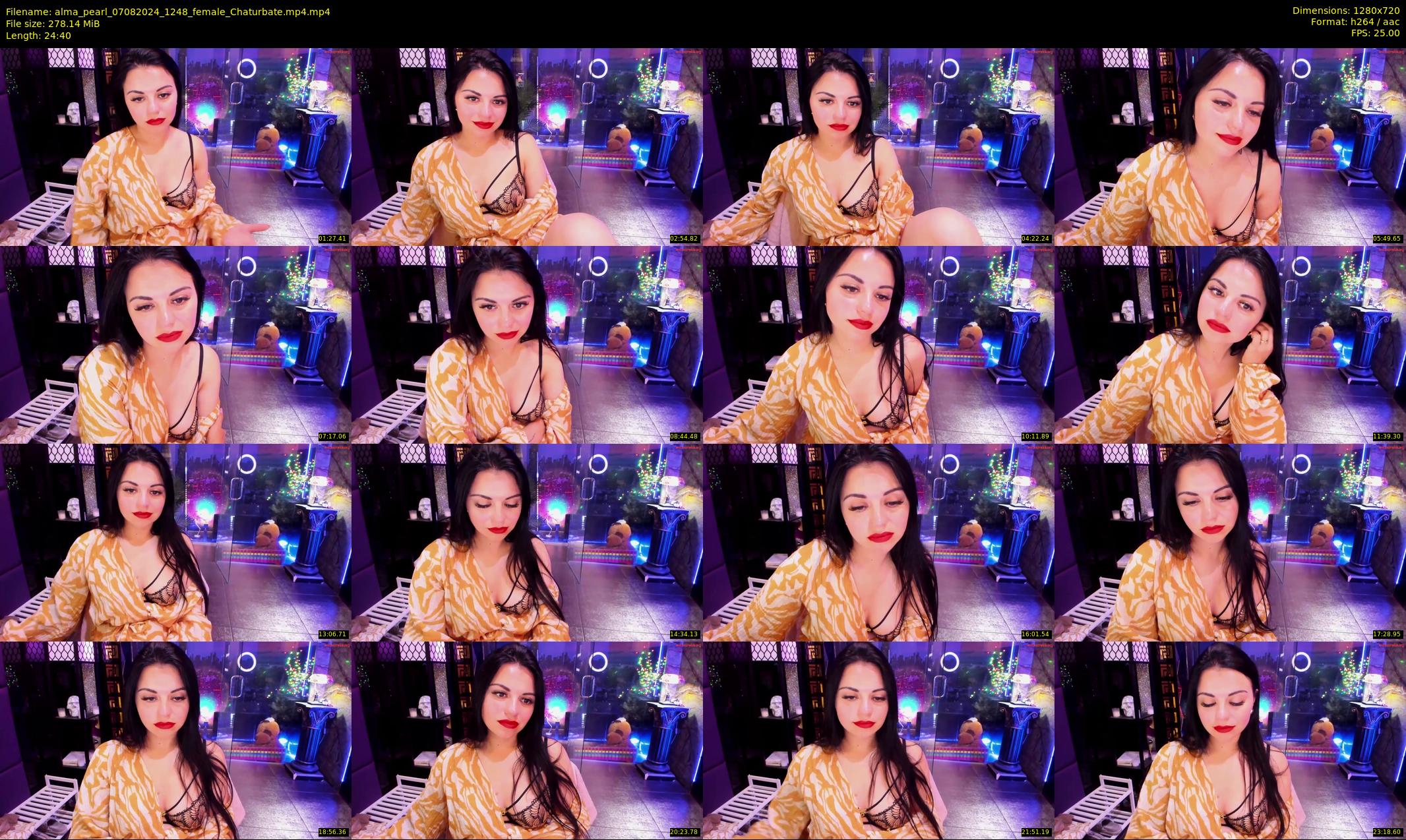 alma_pearl — 25 minute Chaturbate female cam show recording, 720p, Aug 7, 2024