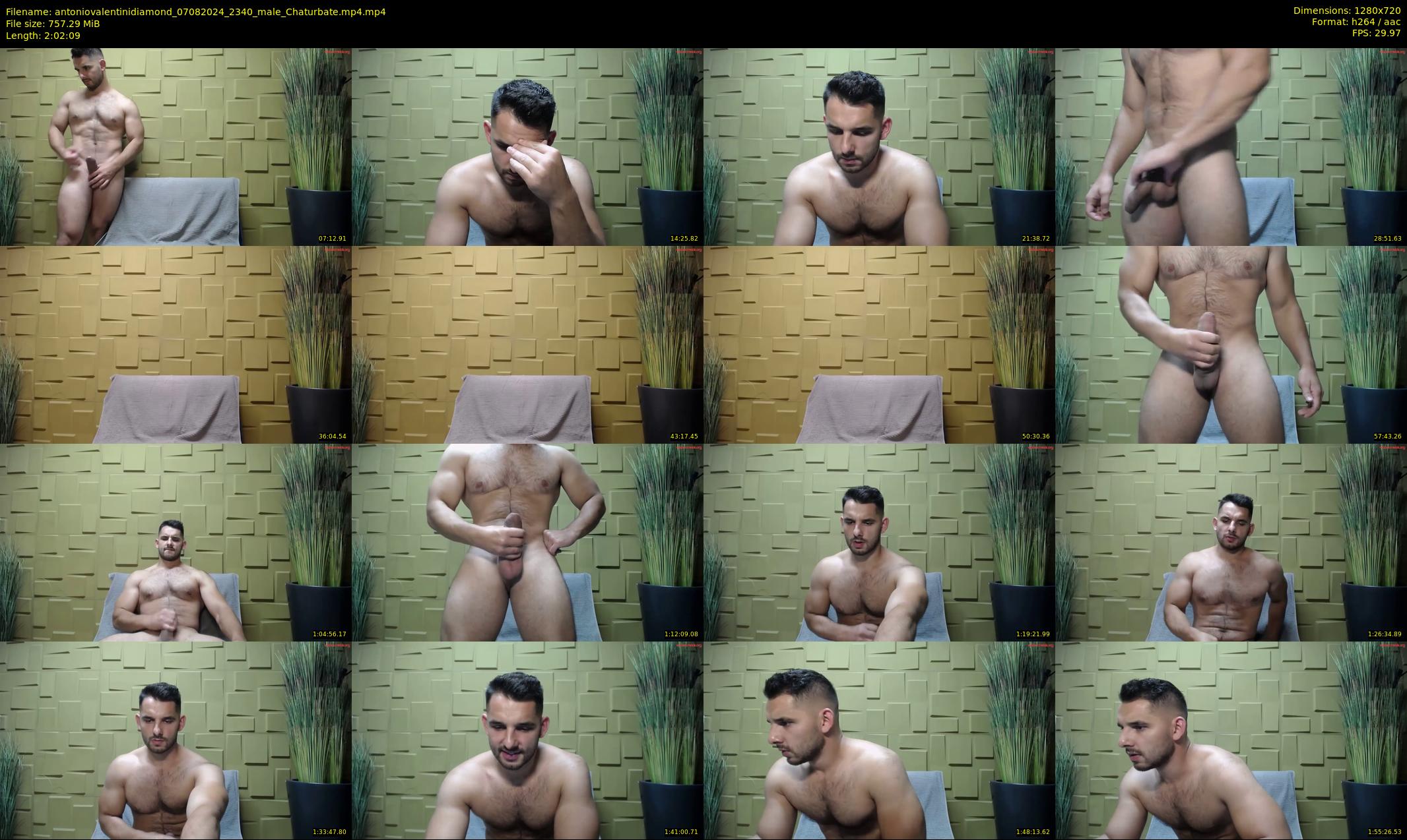 antoniovalentinidiamond — 123 minute Chaturbate male cam show recording, 720p, Aug 7, 2024