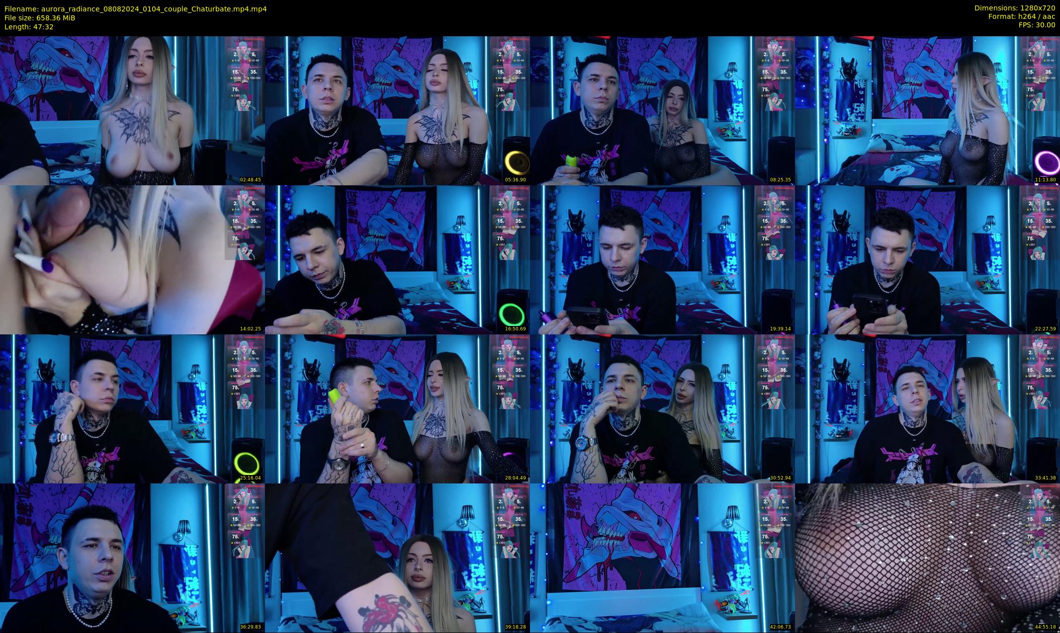 aurora_radiance — 48 minute Chaturbate couple cam show recording, 720p, Aug 8, 2024