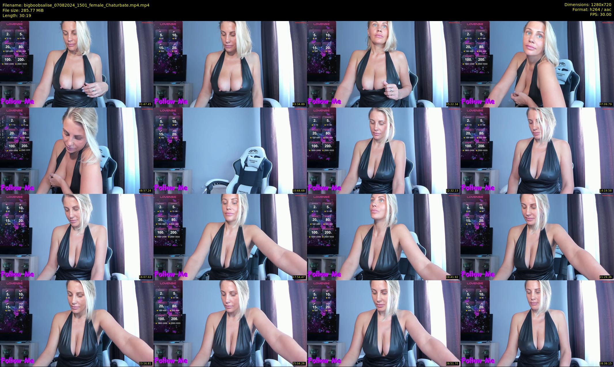 bigboobsalise — 31 minute Chaturbate female cam show recording, 720p, Aug 7, 2024