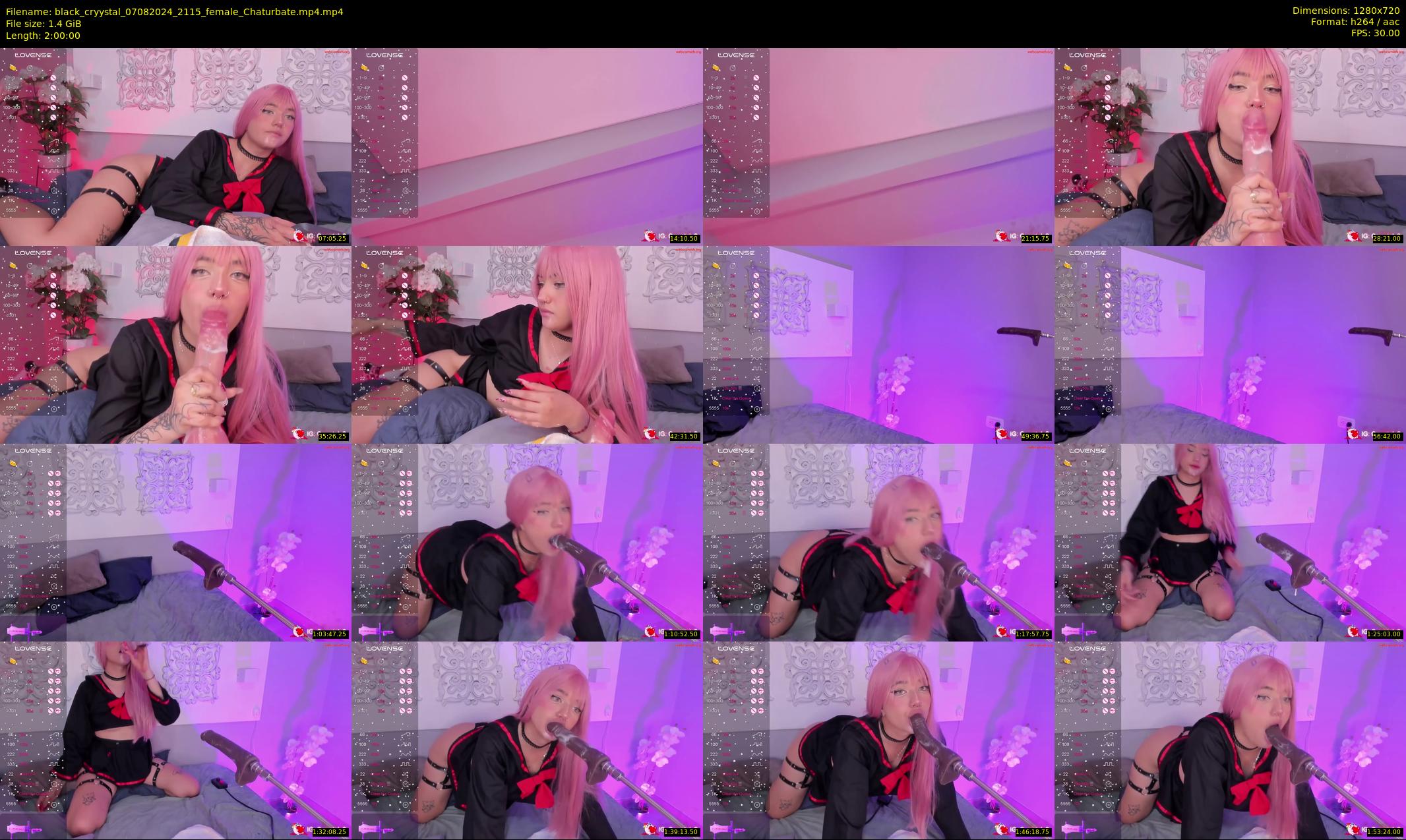 black_cryystal — 120 minute Chaturbate female cam show recording, 720p, Aug 7, 2024