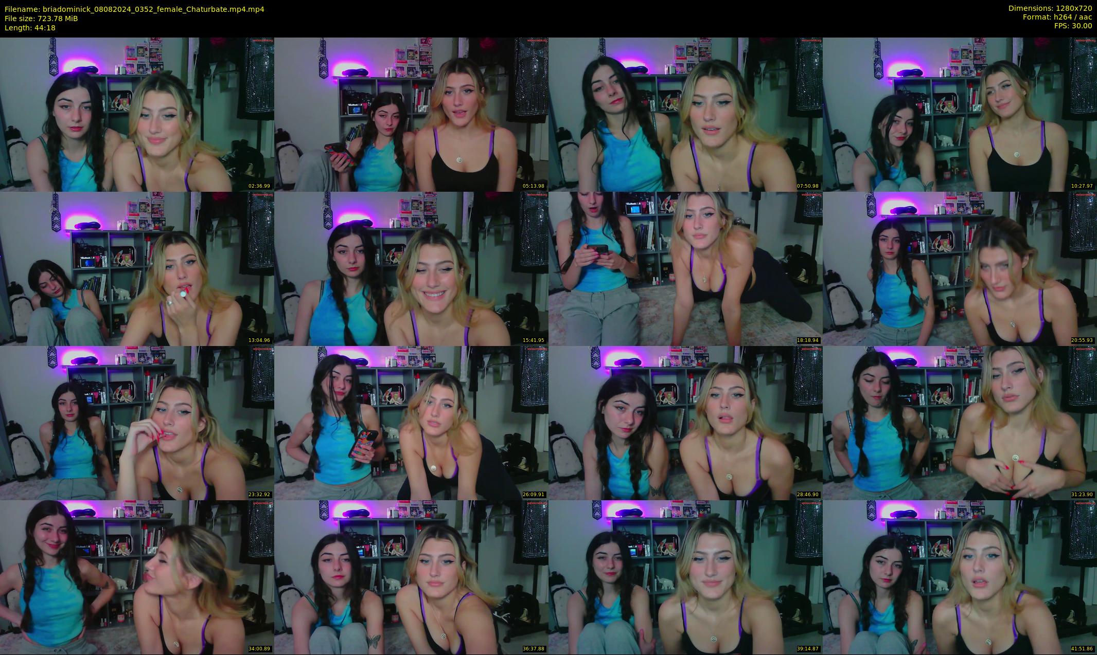 briadominick — 45 minute Chaturbate couple cam show recording, 720p, Aug 8, 2024