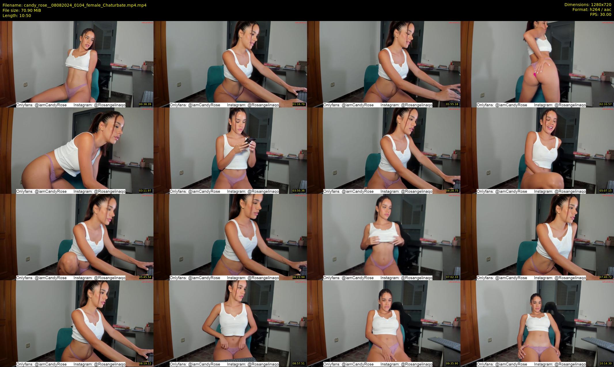 candy_rose_ — 11 minute Chaturbate female cam show recording, 720p, Aug 8, 2024