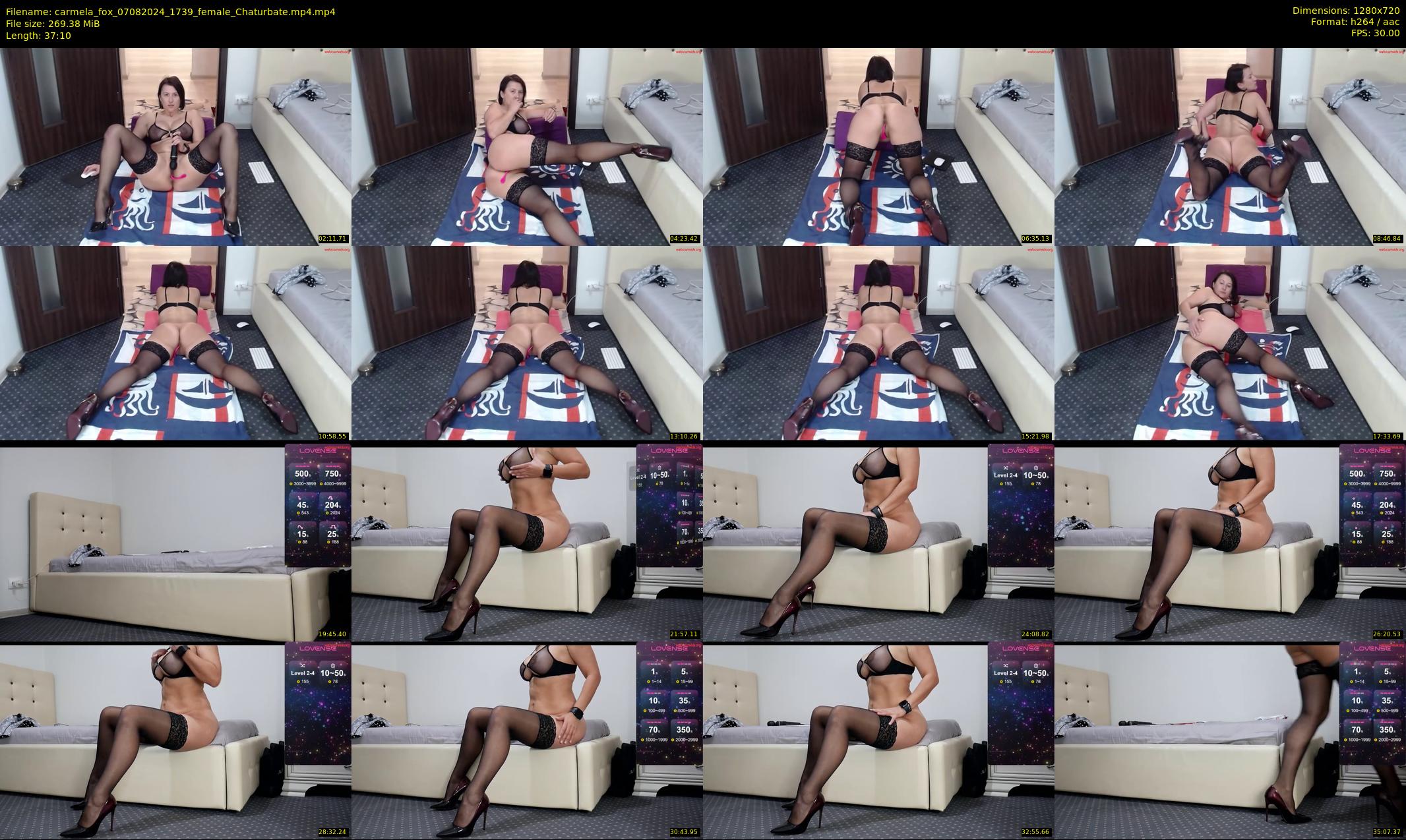 carmela_fox — 38 minute Chaturbate female cam show recording, 720p, Aug 7, 2024
