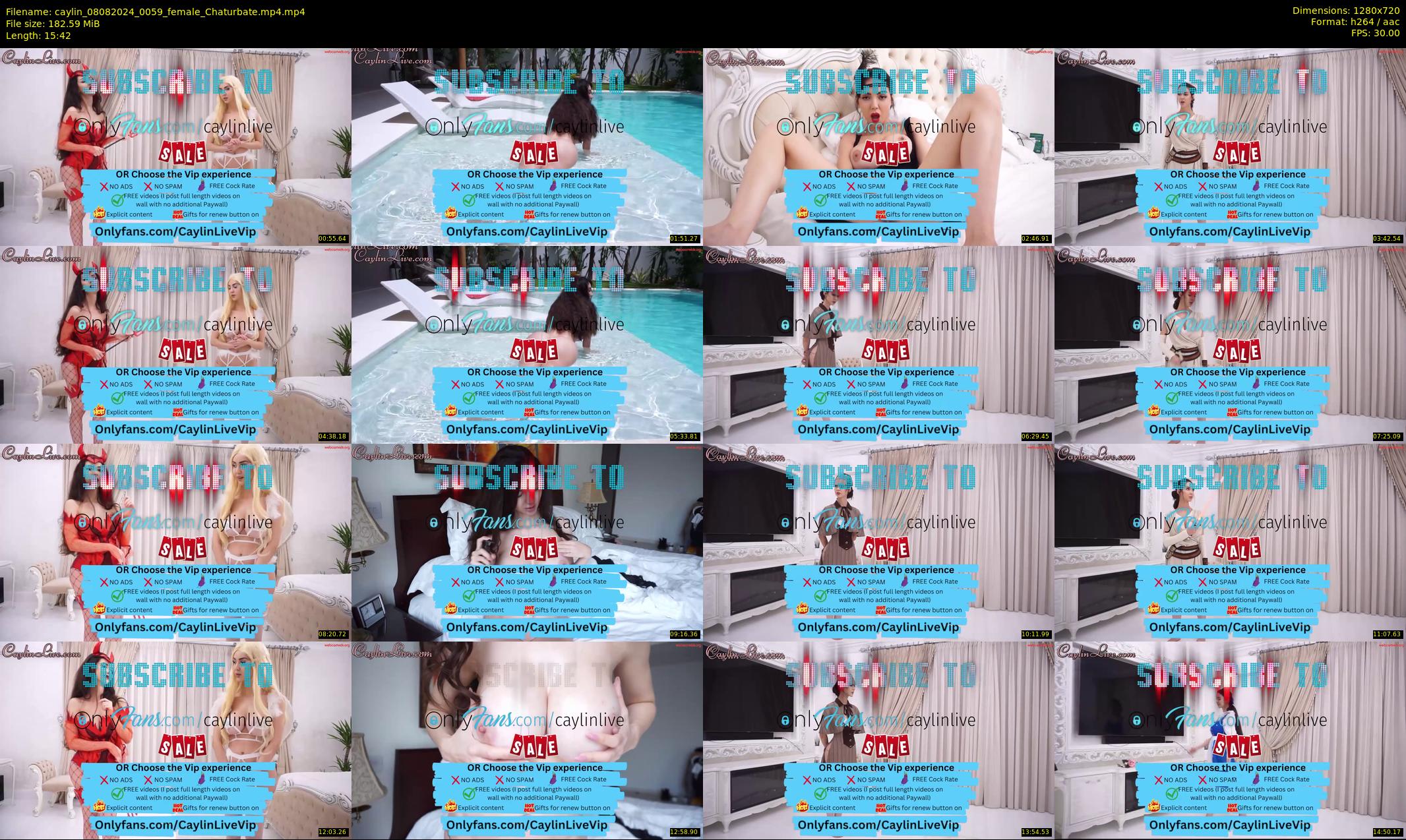 caylin — 16 minute Chaturbate female cam show recording, 720p, Aug 8, 2024
