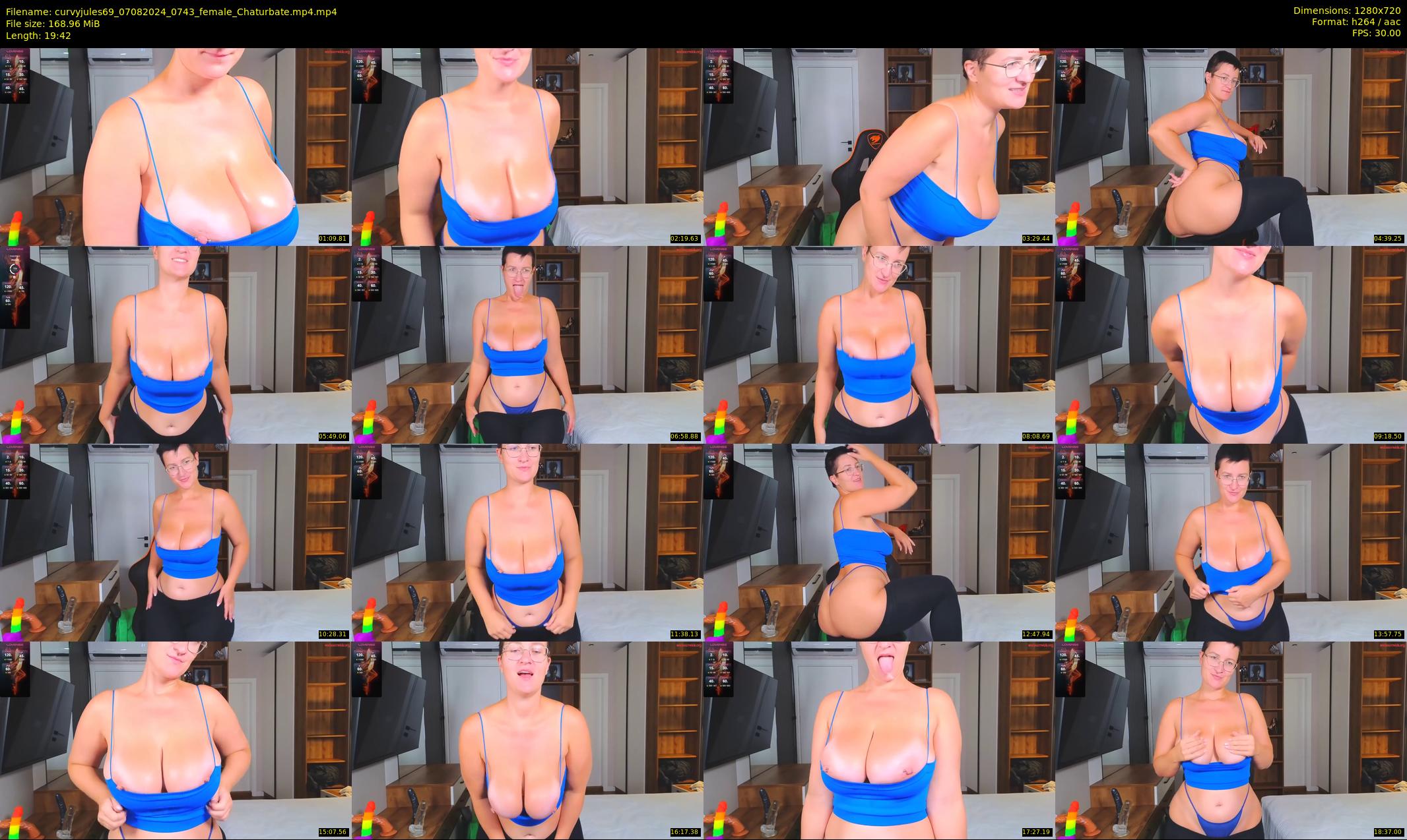 curvyjules69 — 20 minute Chaturbate female cam show recording, 720p, Aug 7, 2024