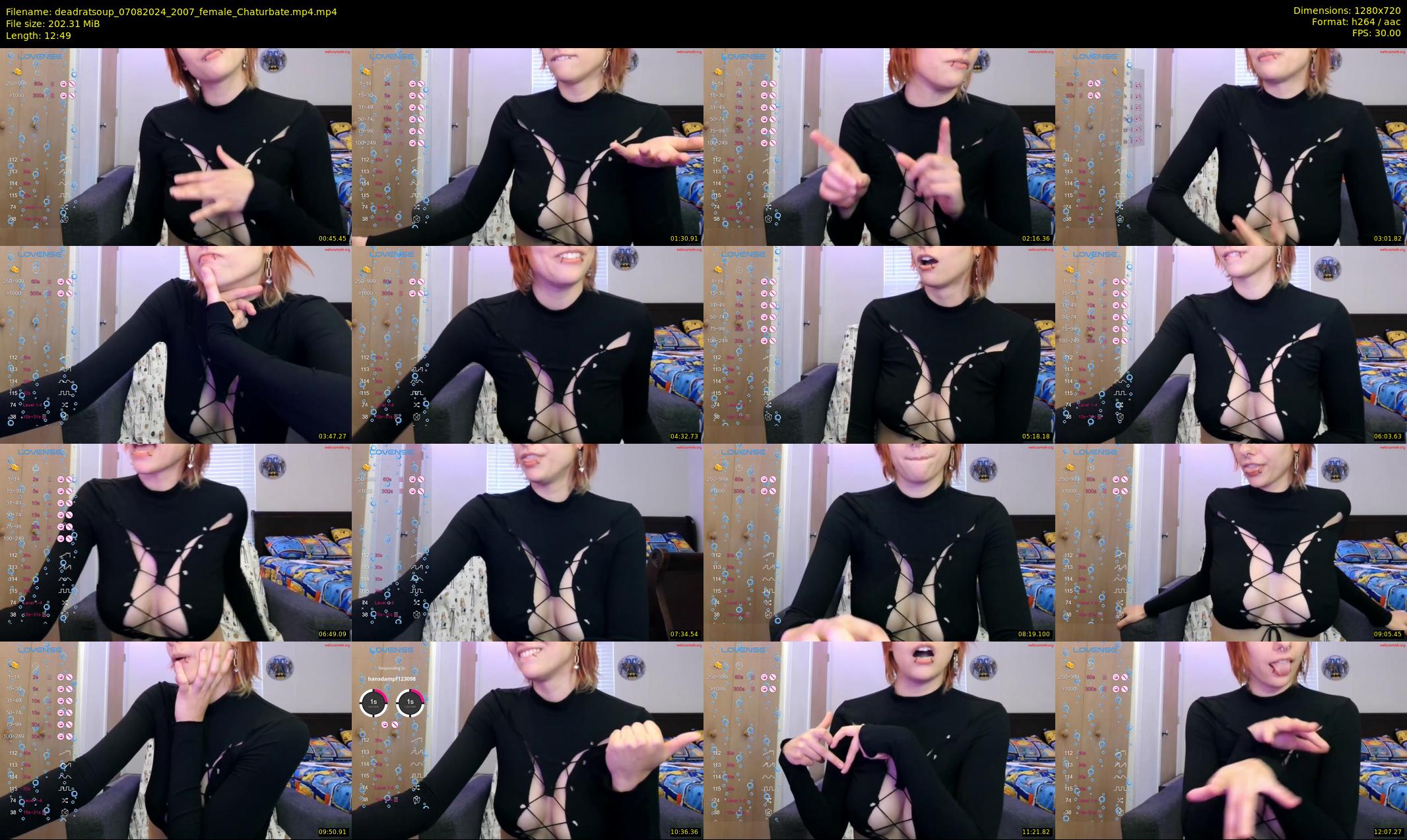deadratsoup — 13 minute Chaturbate female cam show recording, 720p, Aug 7, 2024