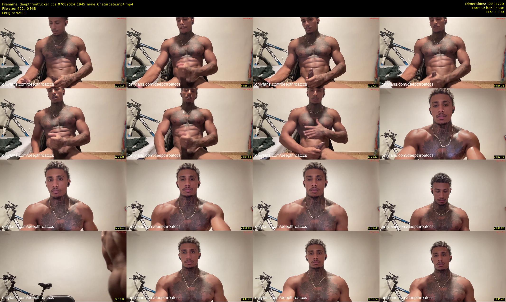 deepthroatfucker_ccs — 43 minute Chaturbate male cam show recording, 720p, Aug 7, 2024