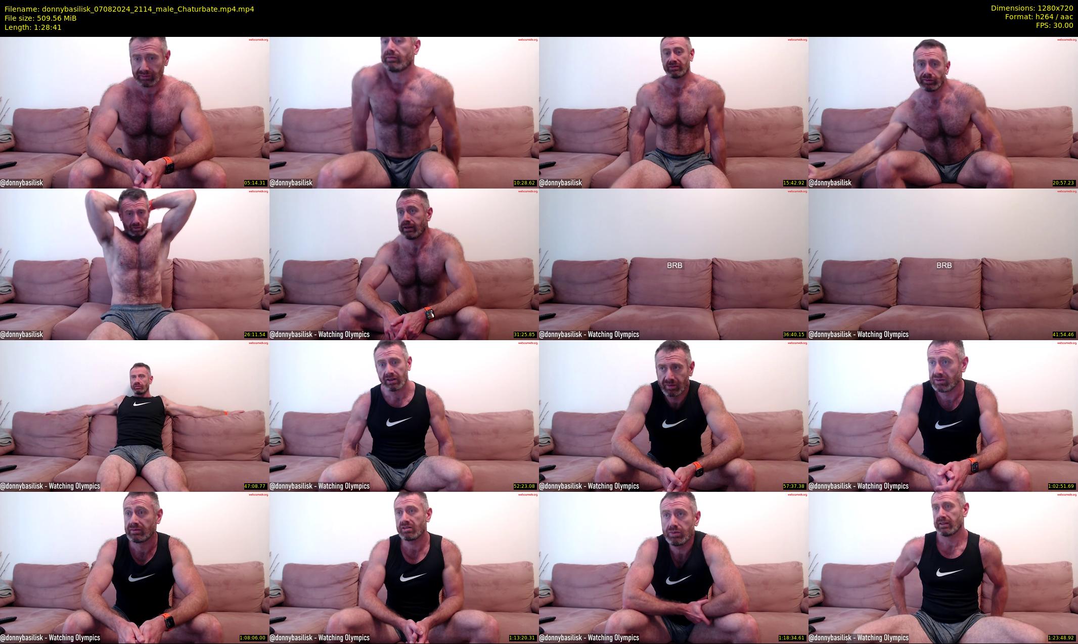 donnybasilisk — 89 minute Chaturbate male cam show recording, 720p, Aug 7, 2024