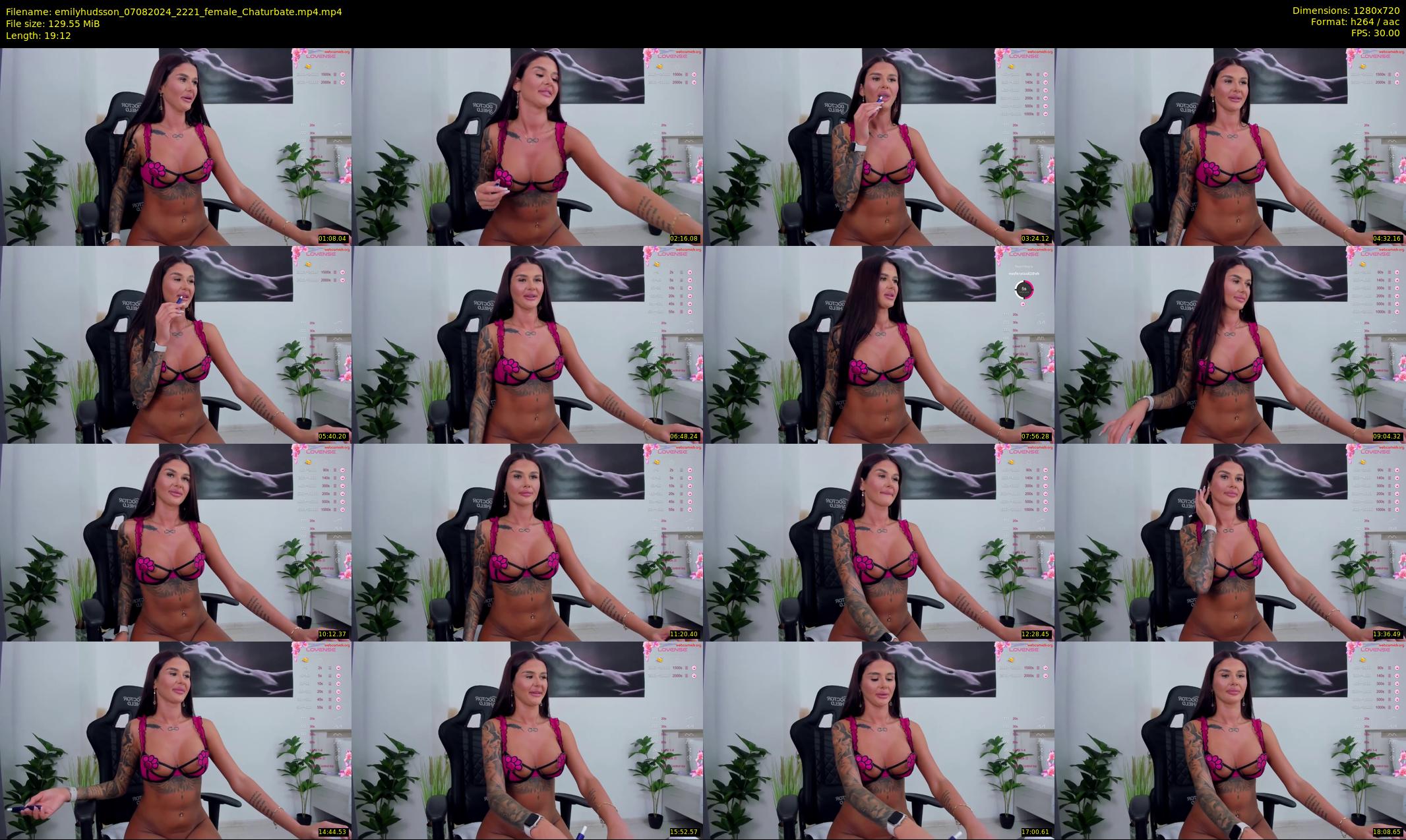 emilyhudsson — 20 minute Chaturbate female cam show recording, 720p, Aug 7, 2024