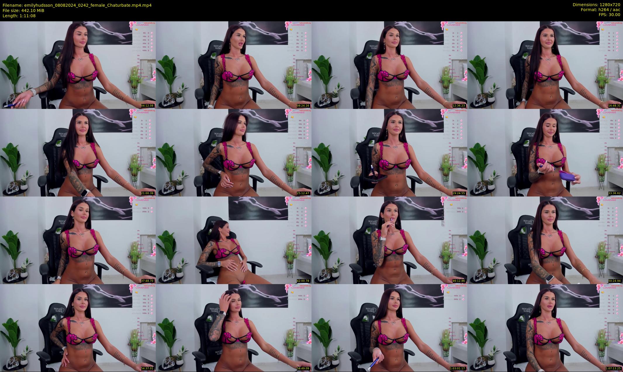 emilyhudsson — 72 minute Chaturbate female cam show recording, 720p, Aug 8, 2024